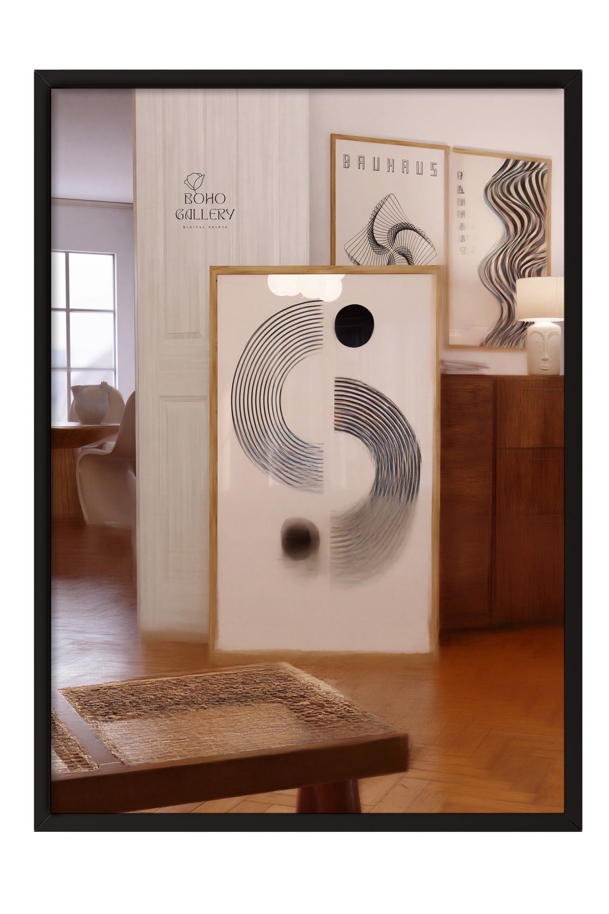 Bauhaus Ritim Serisi Poster – Siyah Çerçeveli Tablo