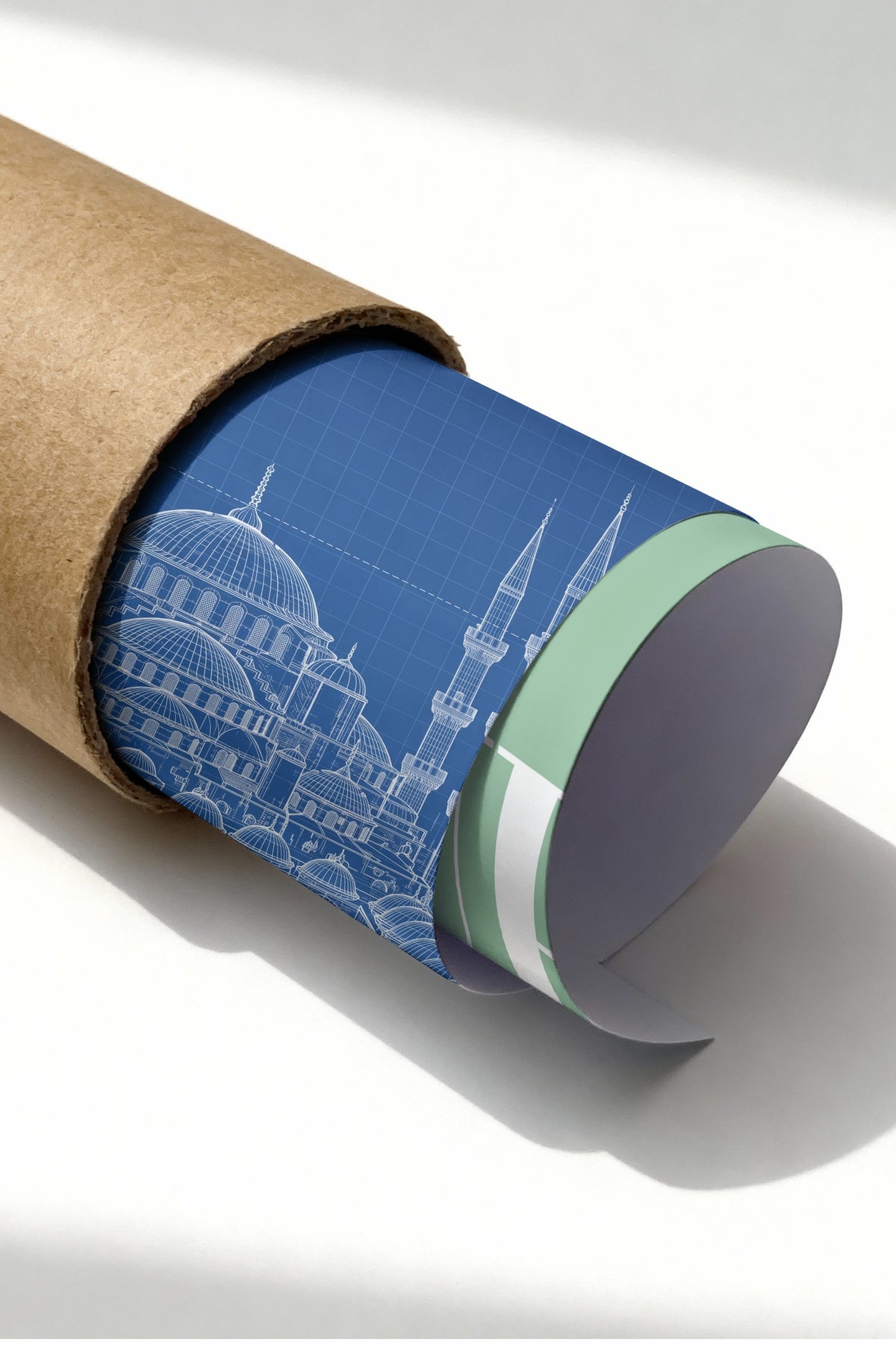 Sultanahmet Camii Mimari Çizimi Çerçevesiz Poster