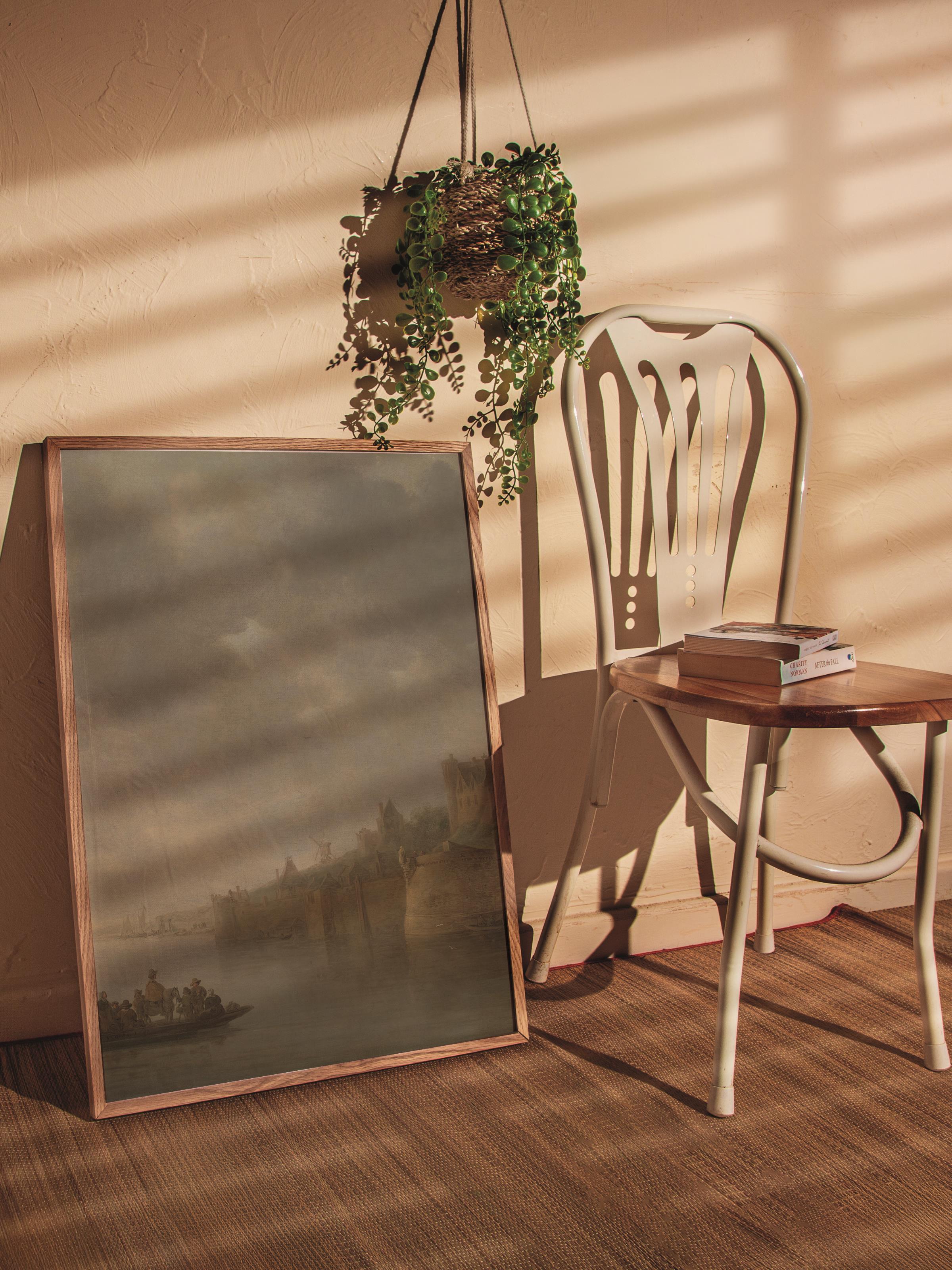 Vintage Tablo Seti, 3 Adet Ahşap Çerçeve ve Poster - Yatak Odası, Mutfak, Salon Duvar Dekorasyon