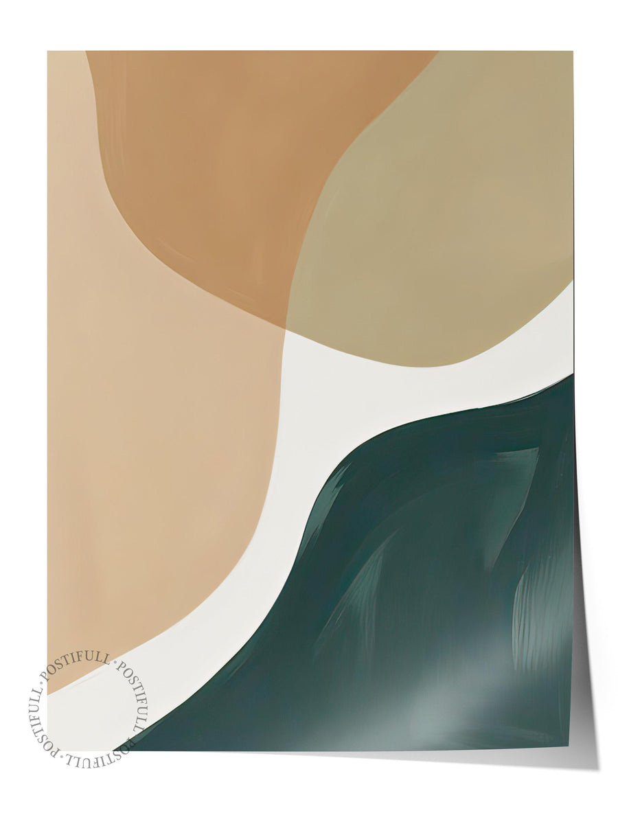 Abstract Watercolour Poster, Dikey Duvar Tablosu Comfort Serisi NO:108331