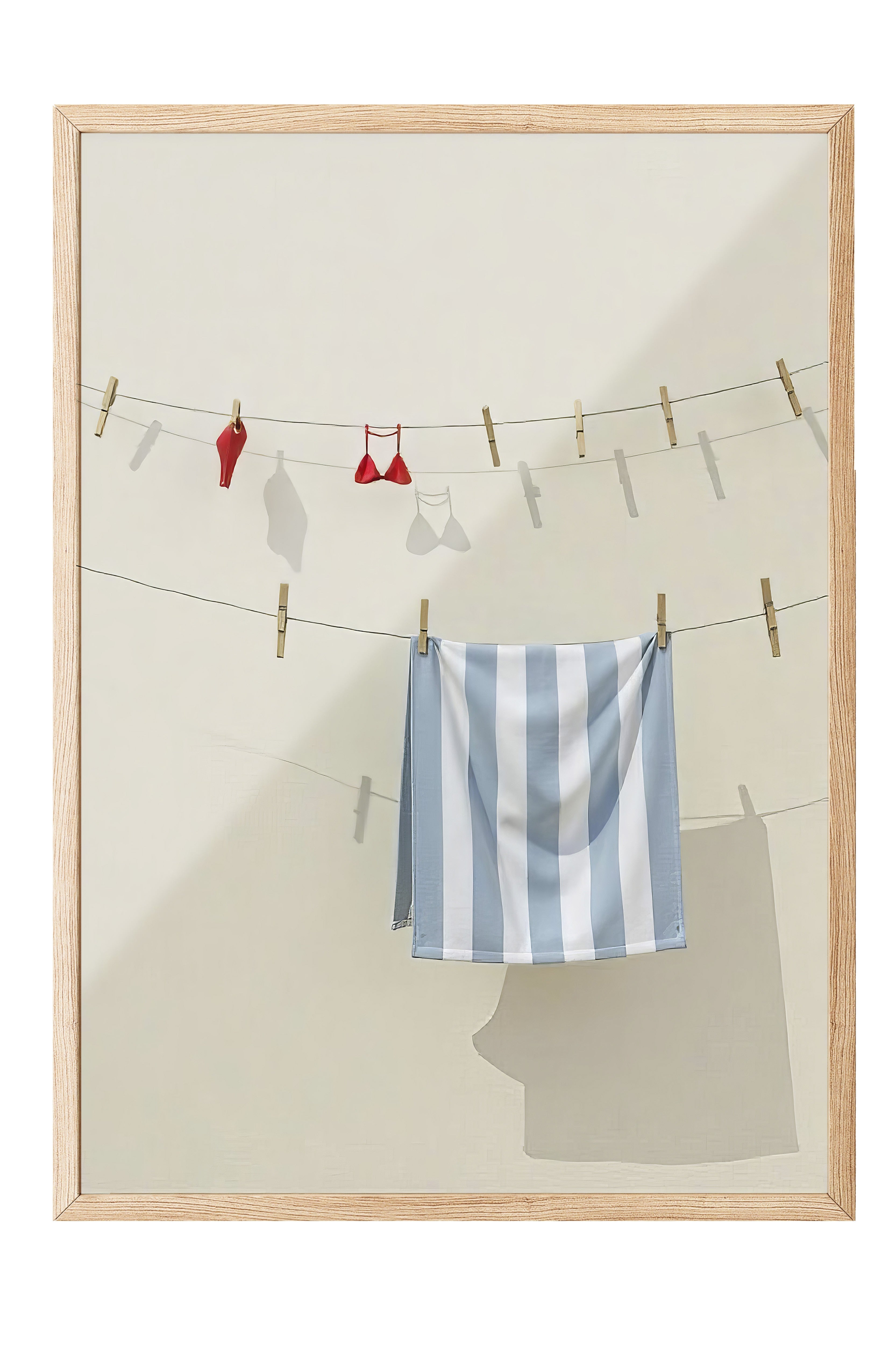 Ahşap Çerçeveli Poster, Bikini, Fotoğraf, Kırmızı Renk Poster, 2025 Yaz Seçkisi, NO:109699
