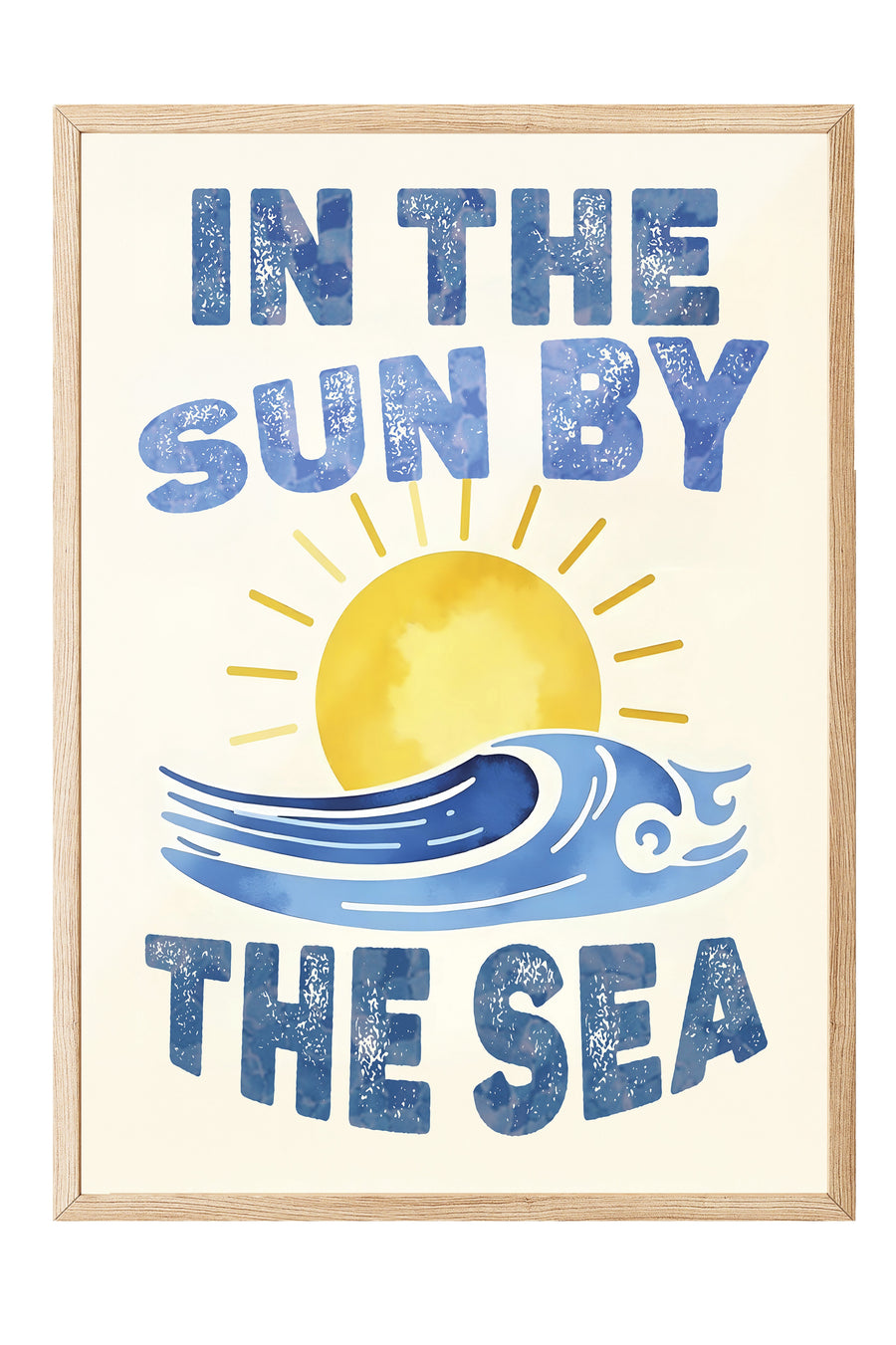 IN THE SUN BY THE SEA Poster Poster – Ahşap Çerçeveli Tablo