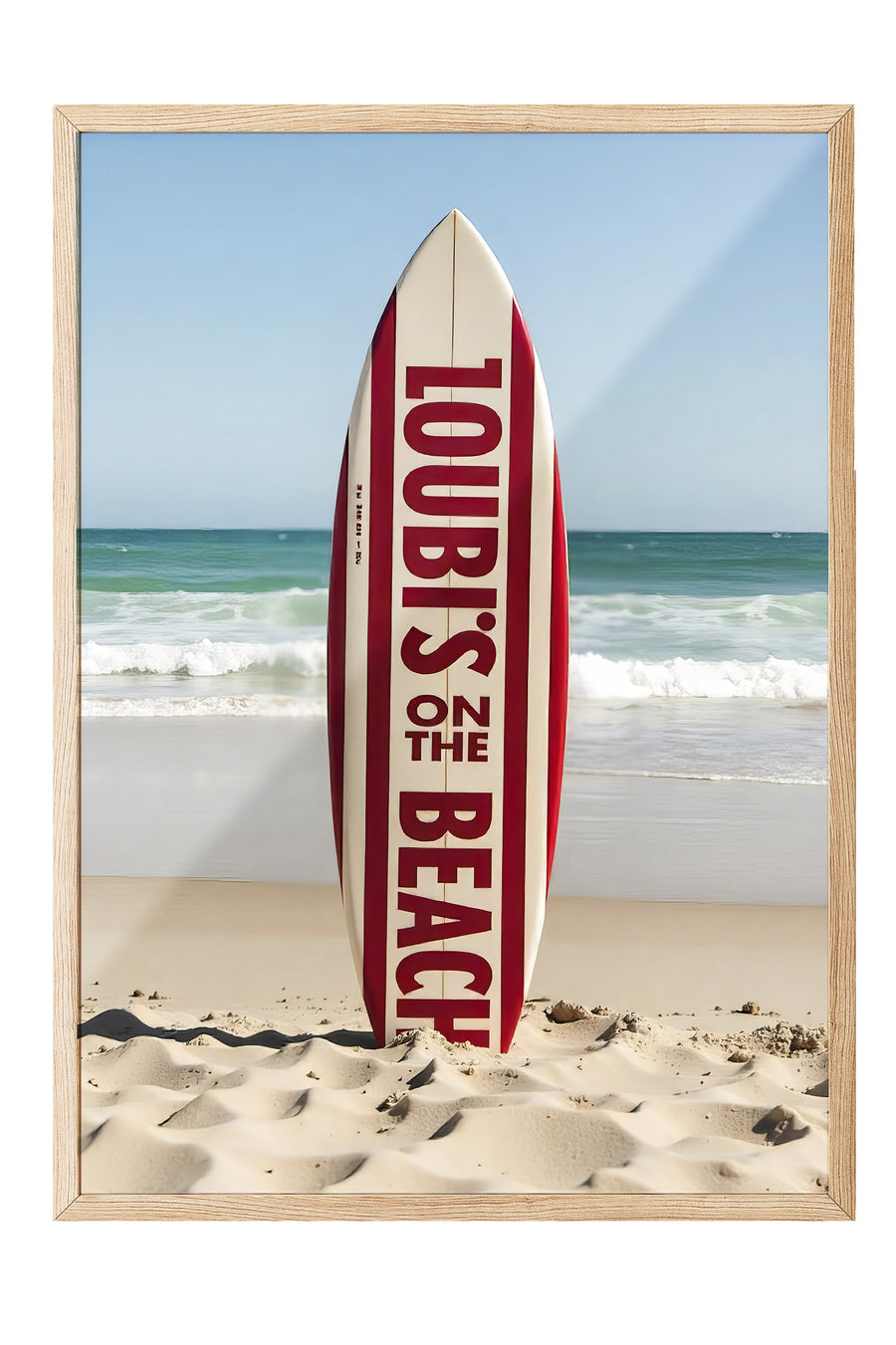 LOUBI'S ON THE BEACH Poster Poster – Ahşap Çerçeveli Tablo