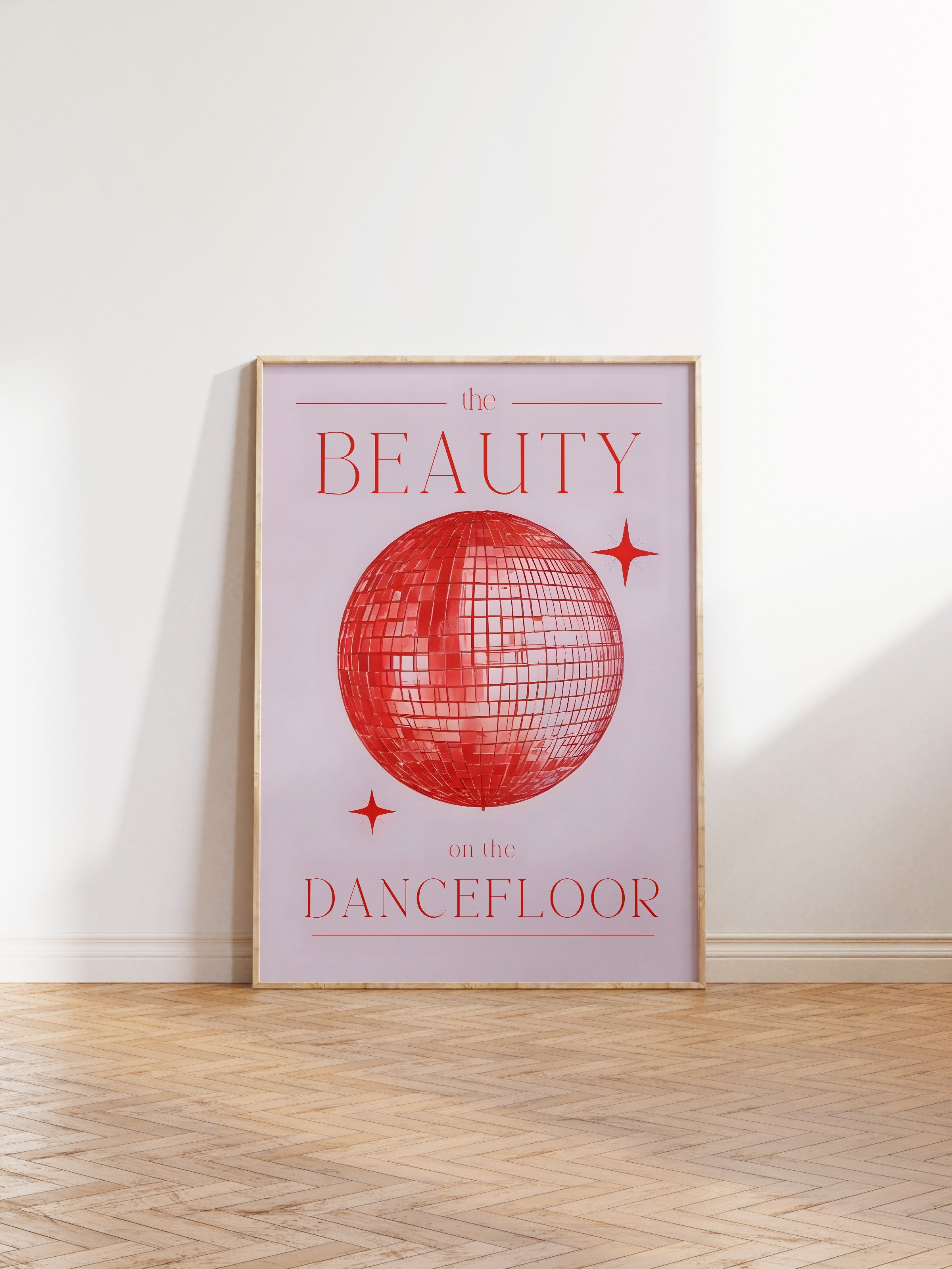 Ahşap Çerçeveli Tablo, Beauty On The Dancefloor, Comfort Serisi Poster ve Ahşap Tablo, NO:108935