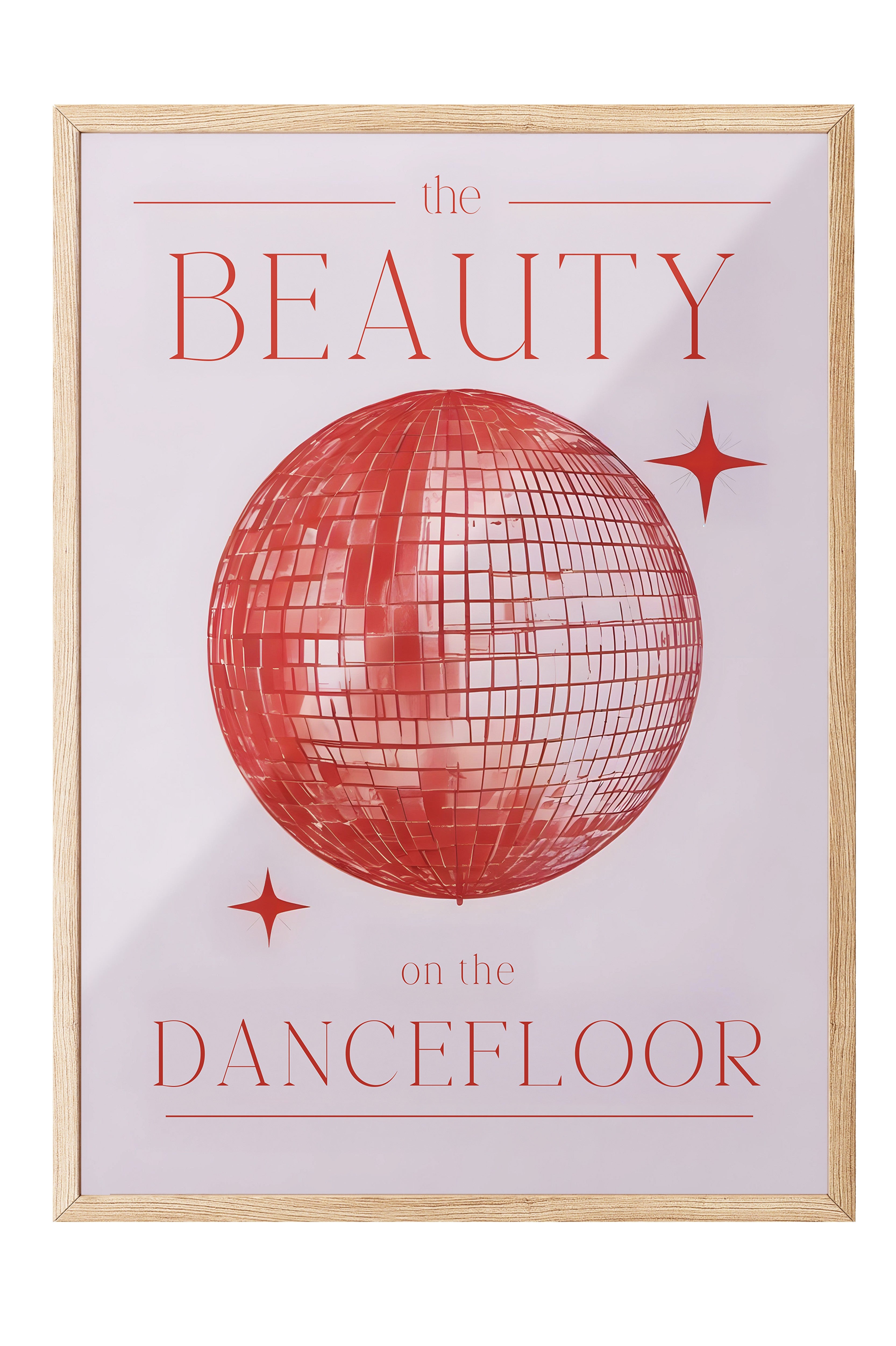 Ahşap Çerçeveli Tablo, Beauty On The Dancefloor, Comfort Serisi Poster ve Ahşap Tablo, NO:108935