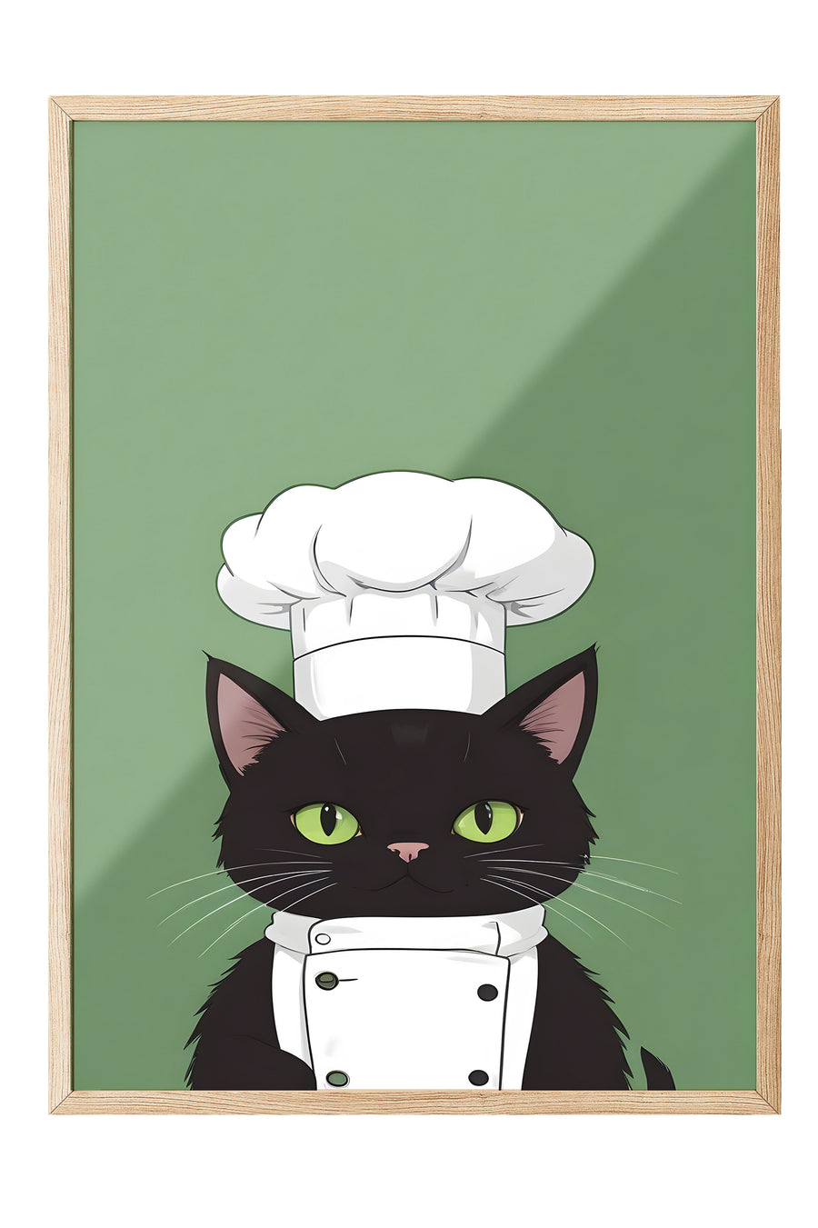 Ahşap Çerçeveli Tablo, Chef Cat, Comfort Serisi Mutfak Ahşap Tablo, NO:109147