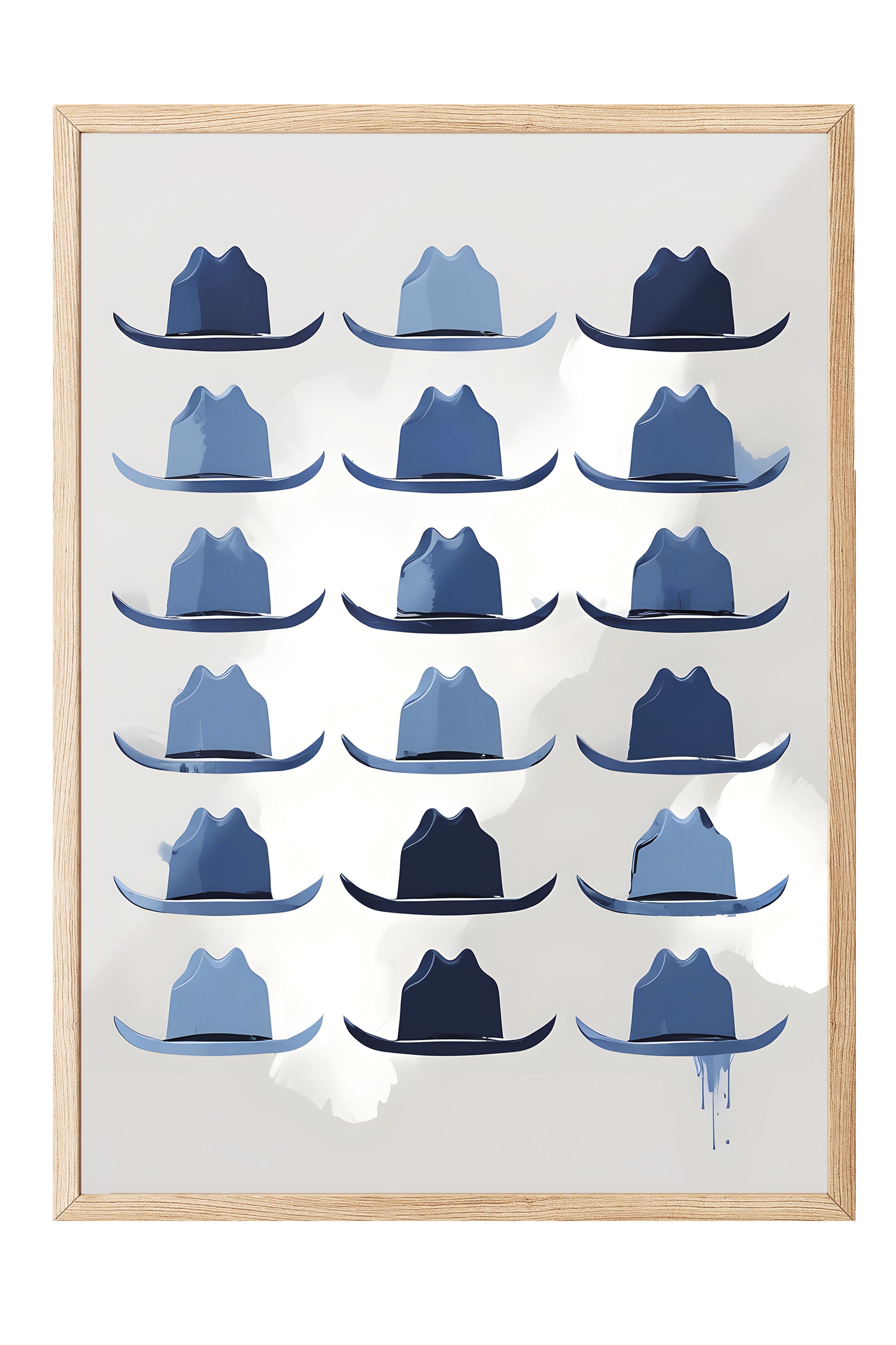 Ahşap Çerçeveli Tablo, Cowboy Hat, Comfort Serisi Poster ve Ahşap Tablo, NO:108932