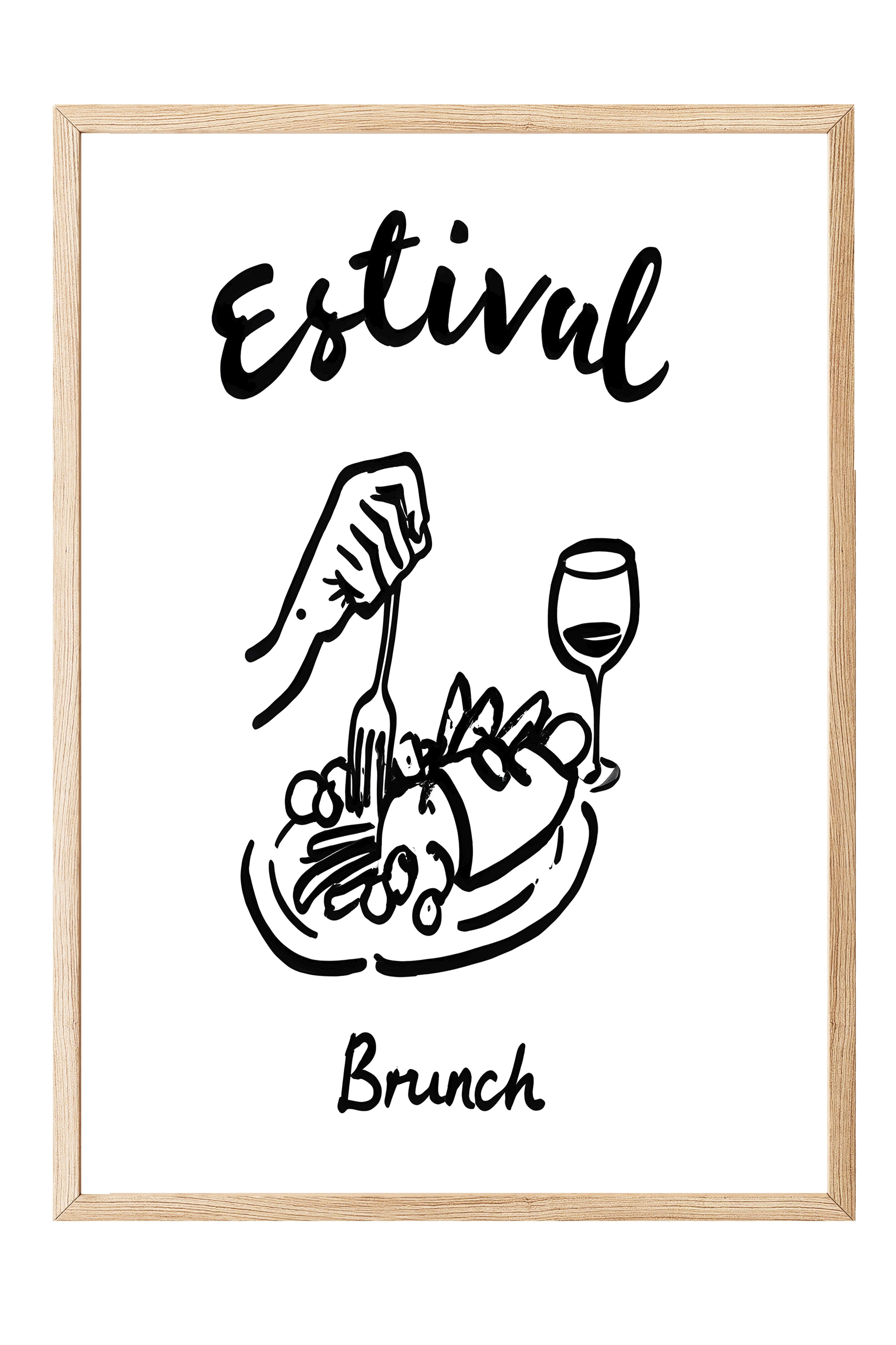Ahşap Çerçeveli Tablo, Estival Brunch, Comfort Serisi Mutfak Ahşap Tablo, NO:109113