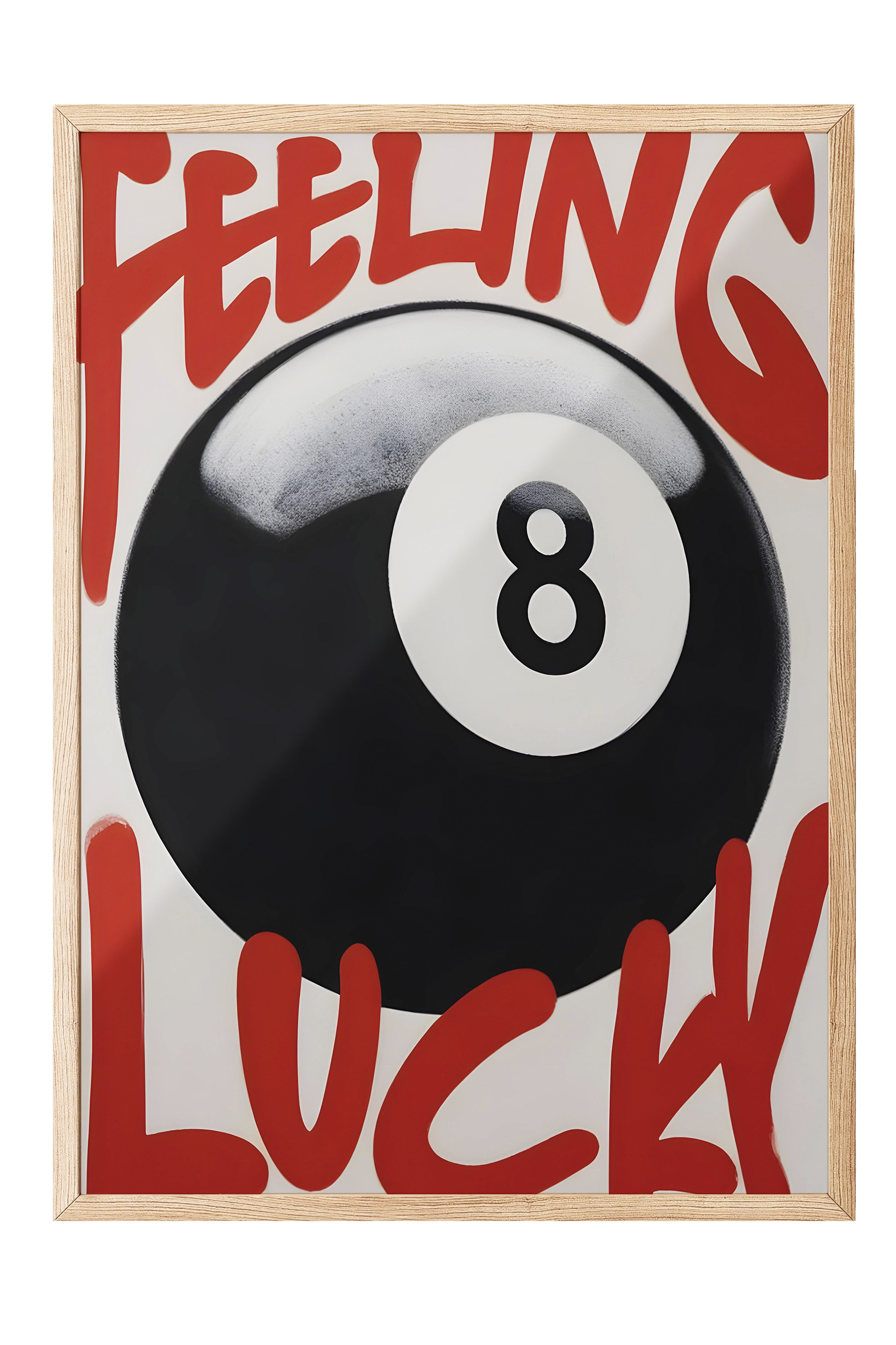 Ahşap Çerçeveli Tablo, Feeling Luck, Comfort Serisi Poster ve Ahşap Tablo, NO:108925