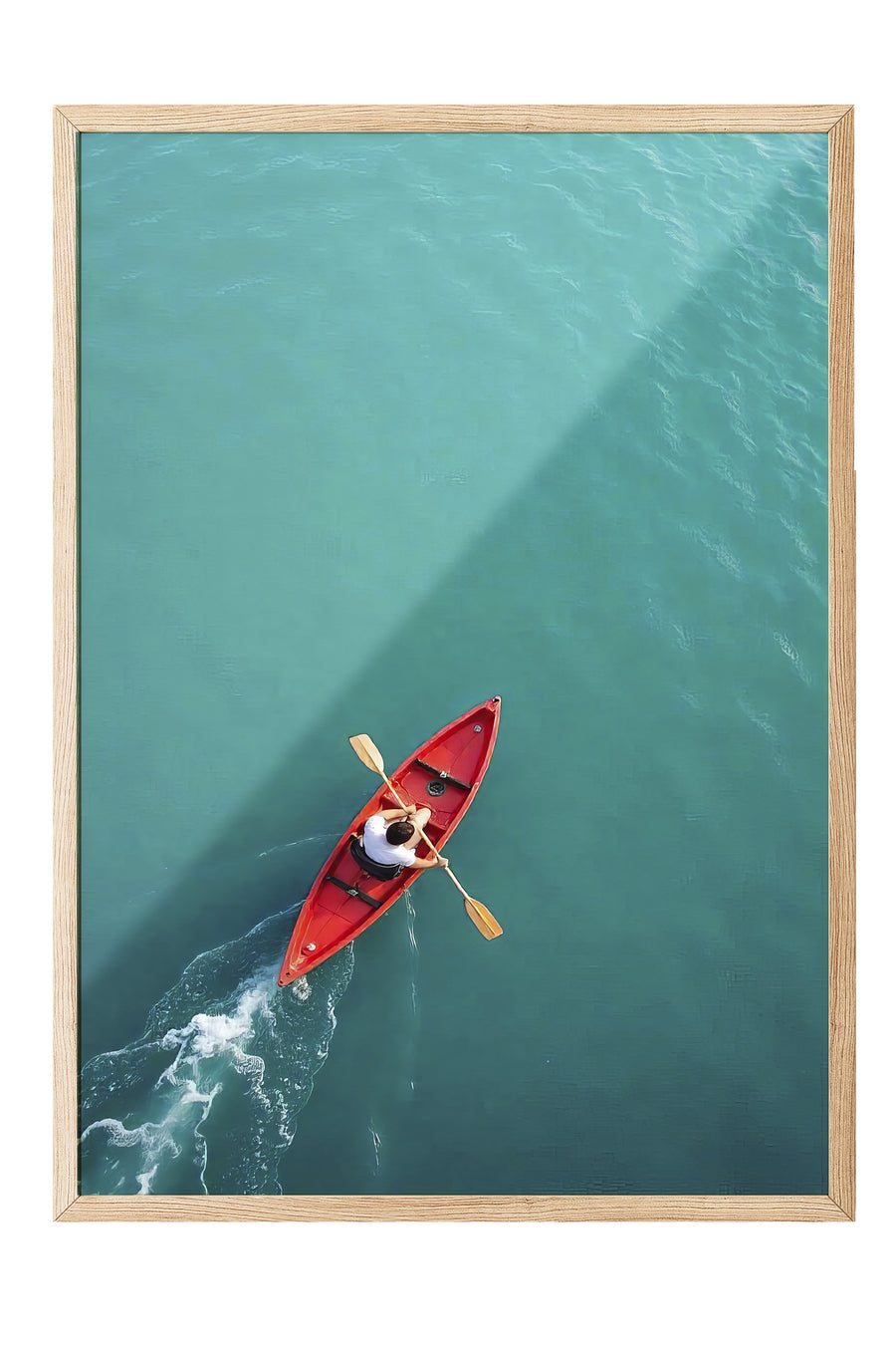 Kano ile Su Üzerinde Poster Poster – Ahşap Çerçeveli Tablo