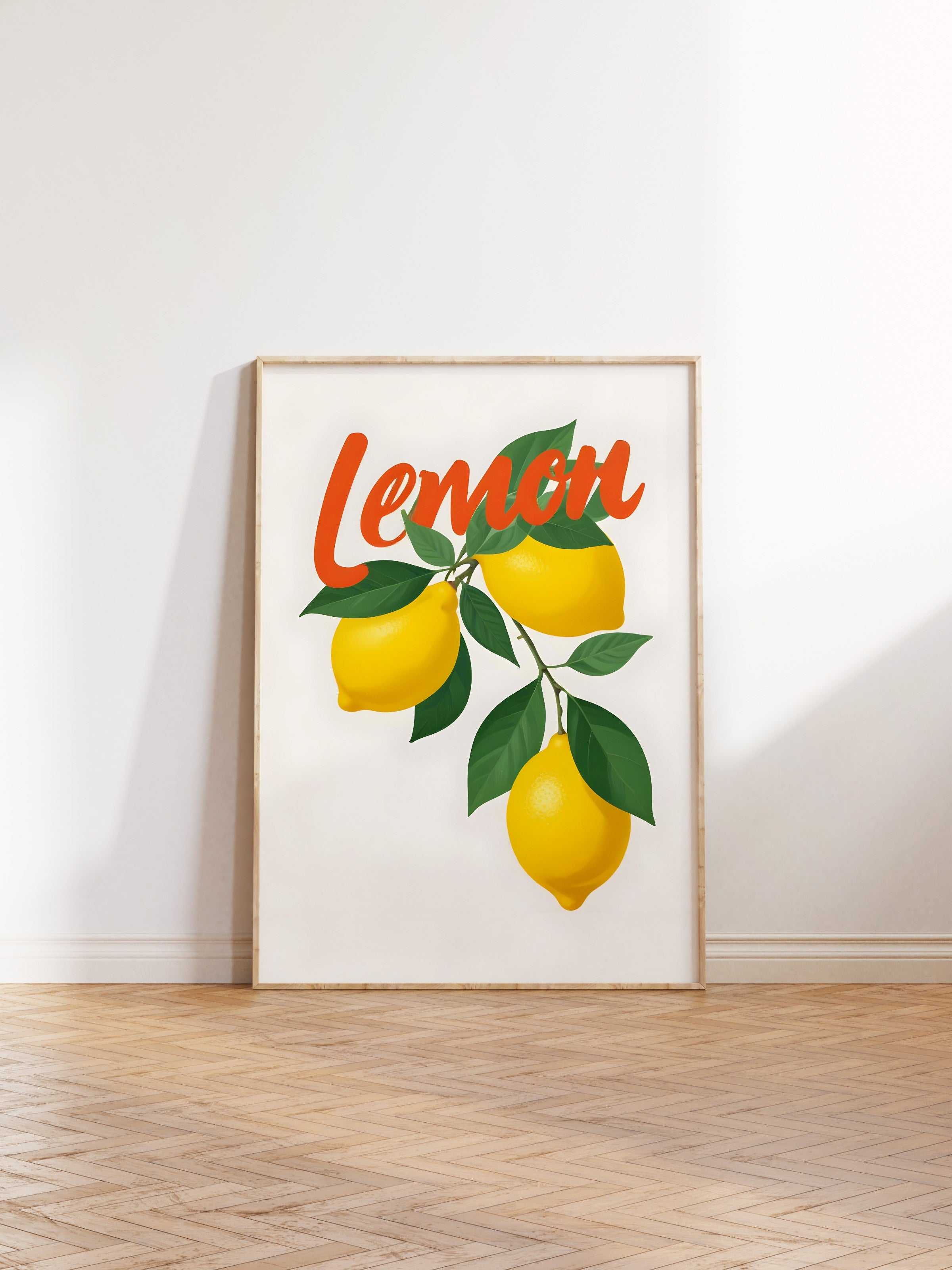 Ahşap Çerçeveli Tablo, Lemon, Comfort Serisi Mutfak Ahşap Tablo, NO:109126