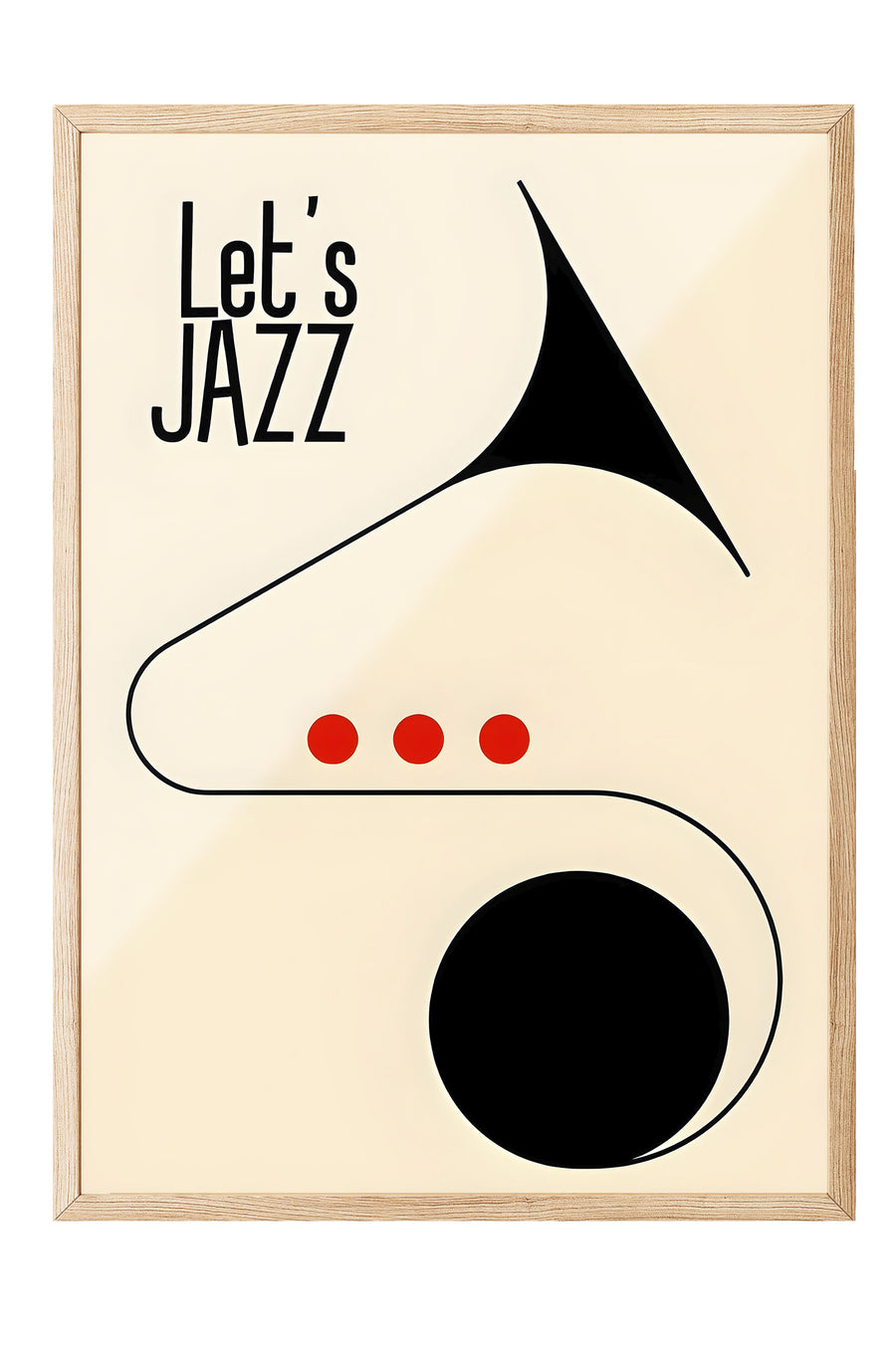 Ahşap Çerçeveli Tablo, Let's Jazz - 2, Comfort Serisi Poster ve  Ahşap Tablo, NO:108970
