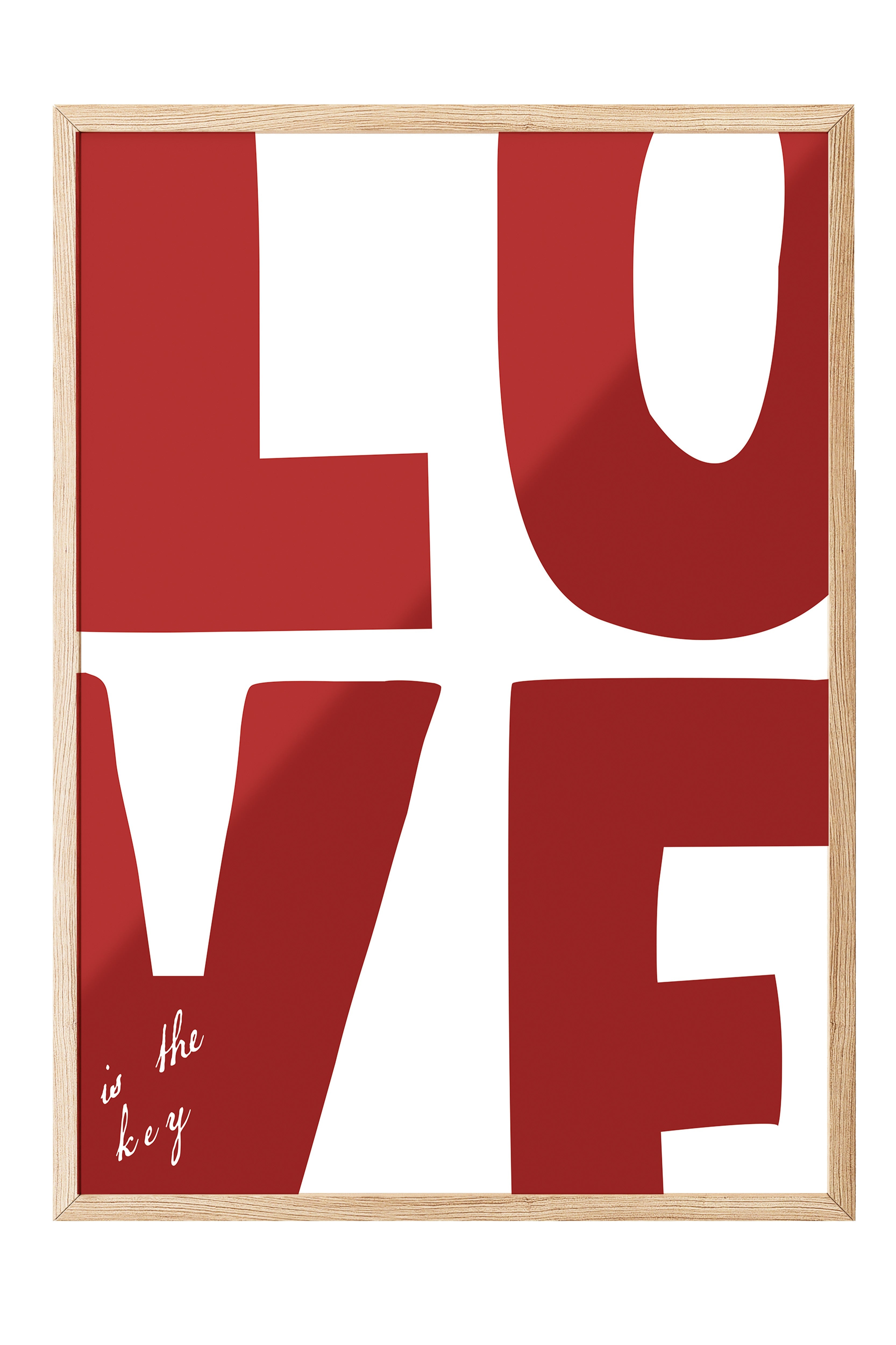 Ahşap Çerçeveli Tablo, love, Comfort Serisi Poster ve Ahşap Tablo, NO:108924