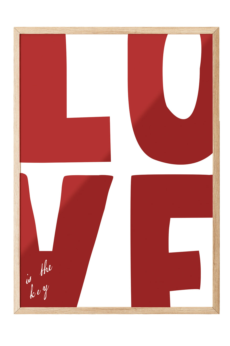 Ahşap Çerçeveli Tablo, love, Comfort Serisi Poster ve Ahşap Tablo, NO:108924