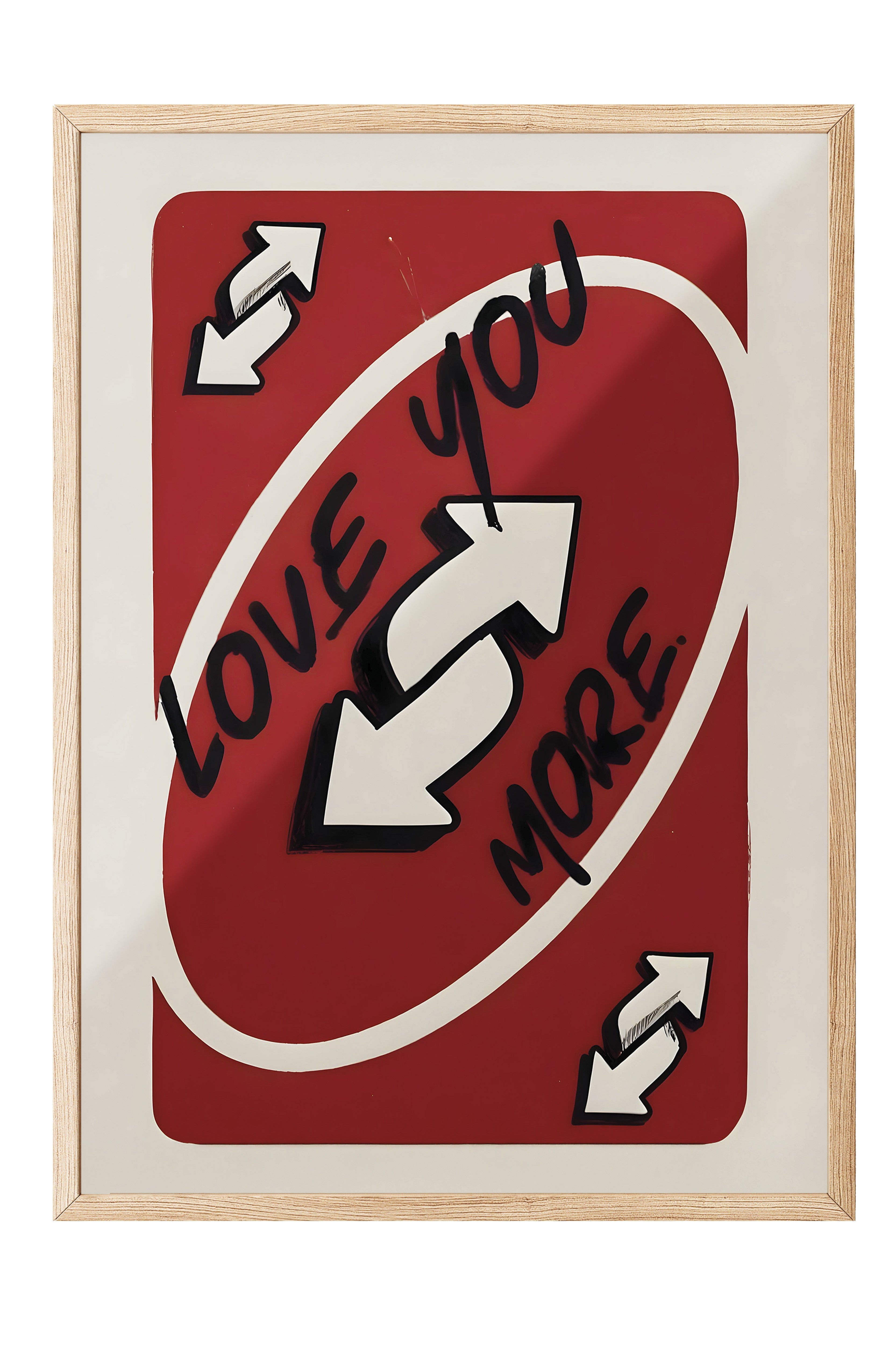 Ahşap Çerçeveli Tablo, Love You More, Comfort Serisi Poster ve Ahşap Tablo, NO:108936