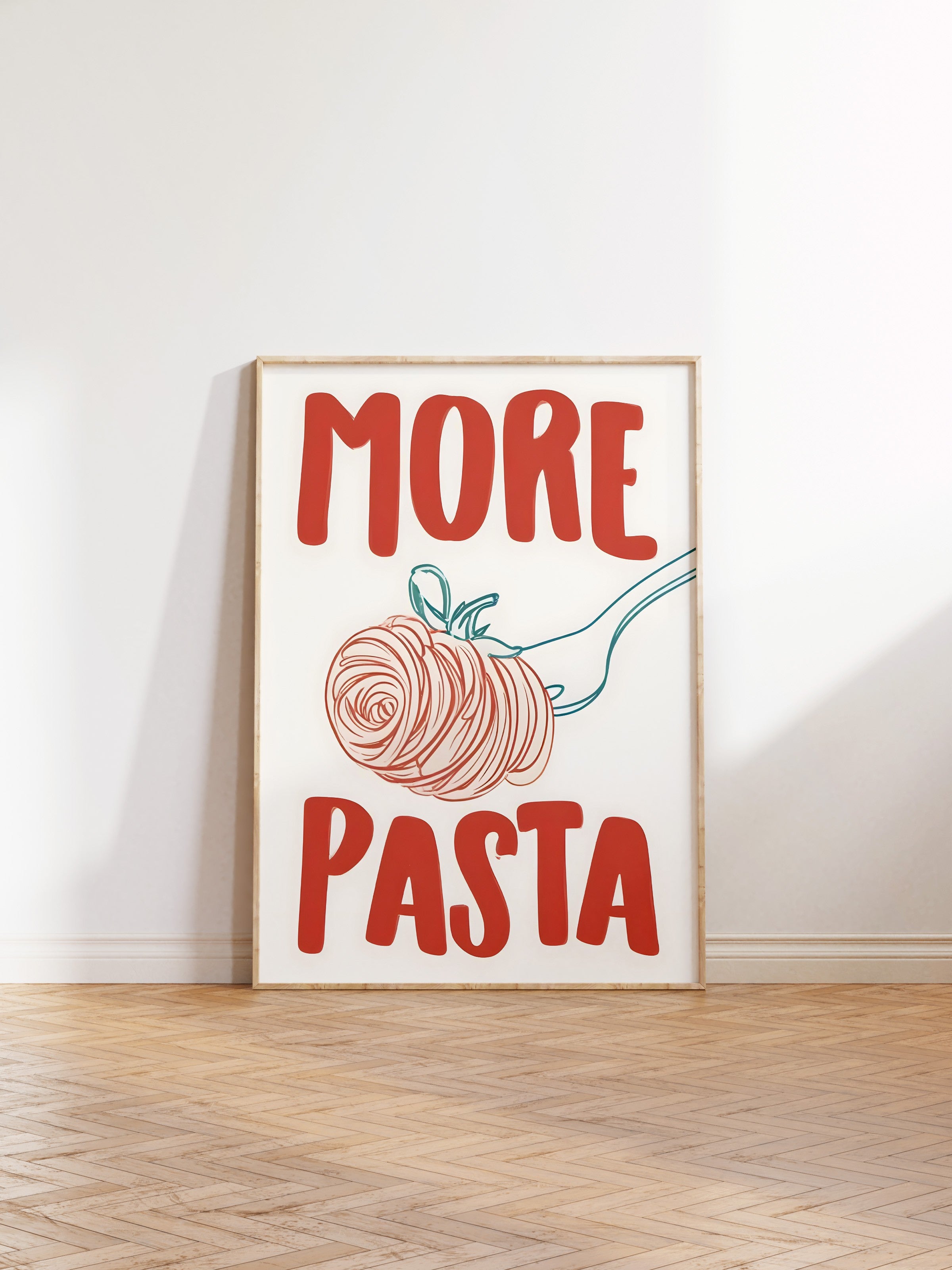 Ahşap Çerçeveli Tablo, More Pasta, Comfort Serisi Mutfak Ahşap Tablo, NO:109075