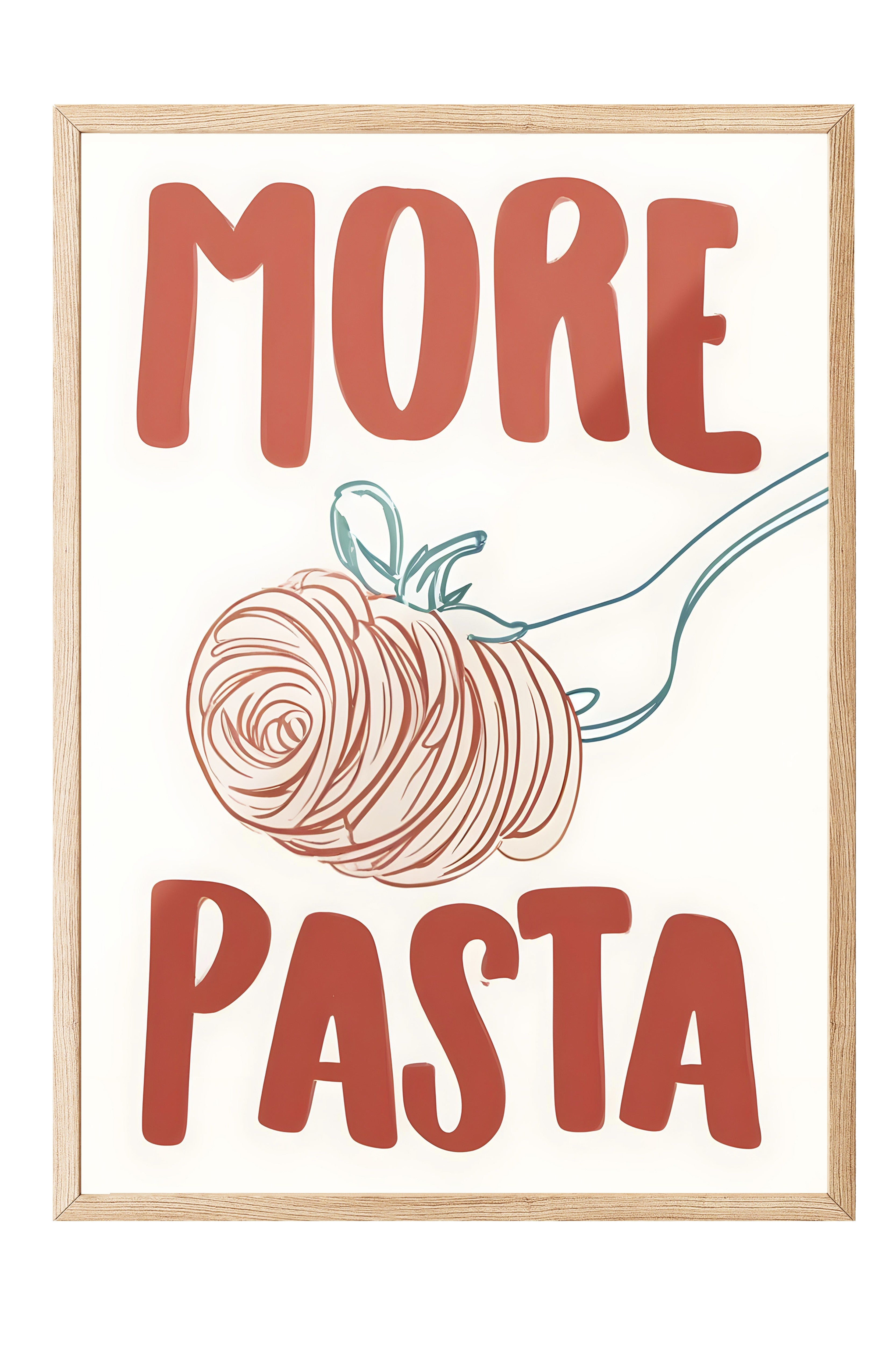 Ahşap Çerçeveli Tablo, More Pasta, Comfort Serisi Mutfak Ahşap Tablo, NO:109075