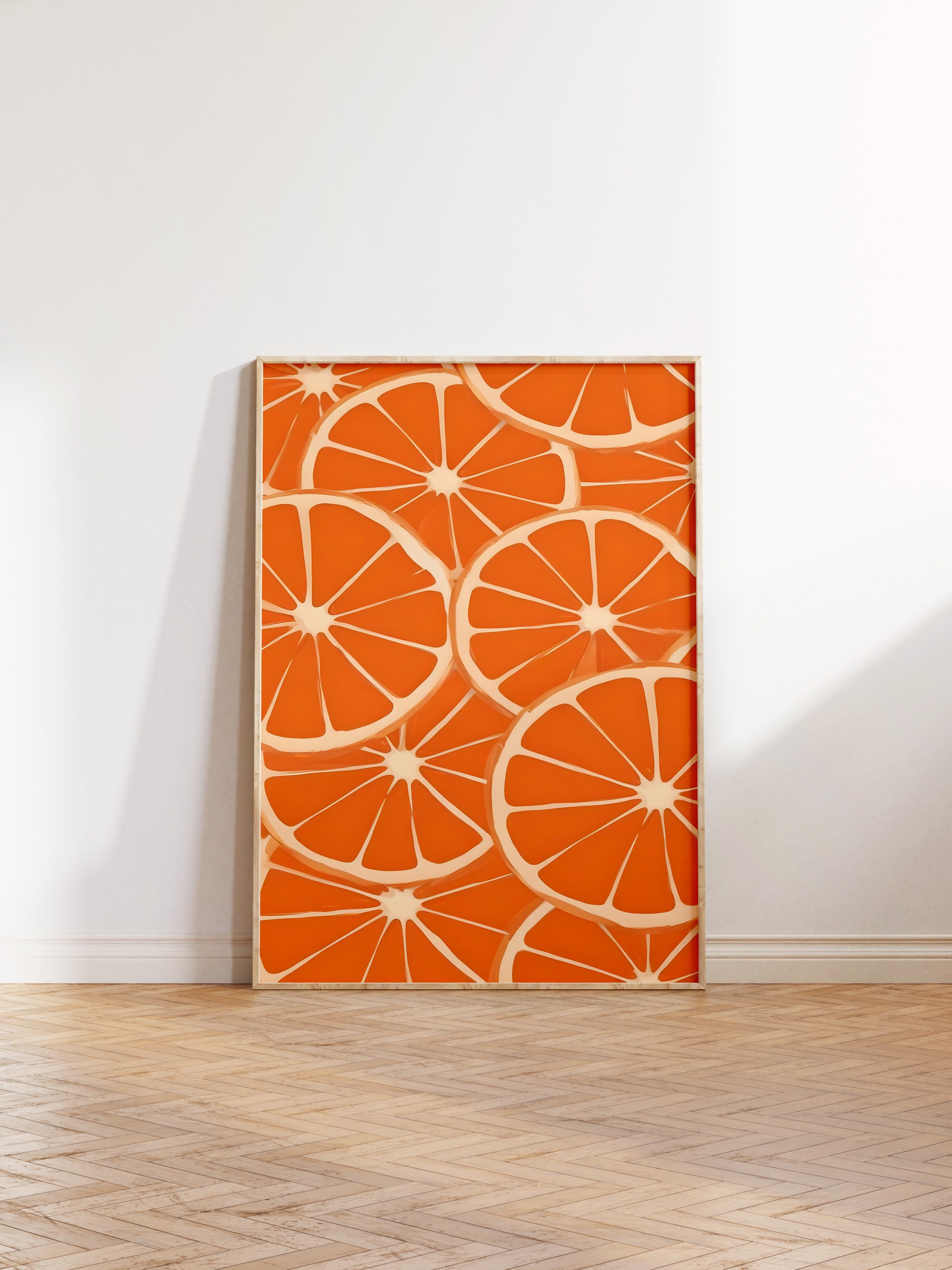 Ahşap Çerçeveli Tablo, Orange, Comfort Serisi Mutfak Ahşap Tablo, NO:109131