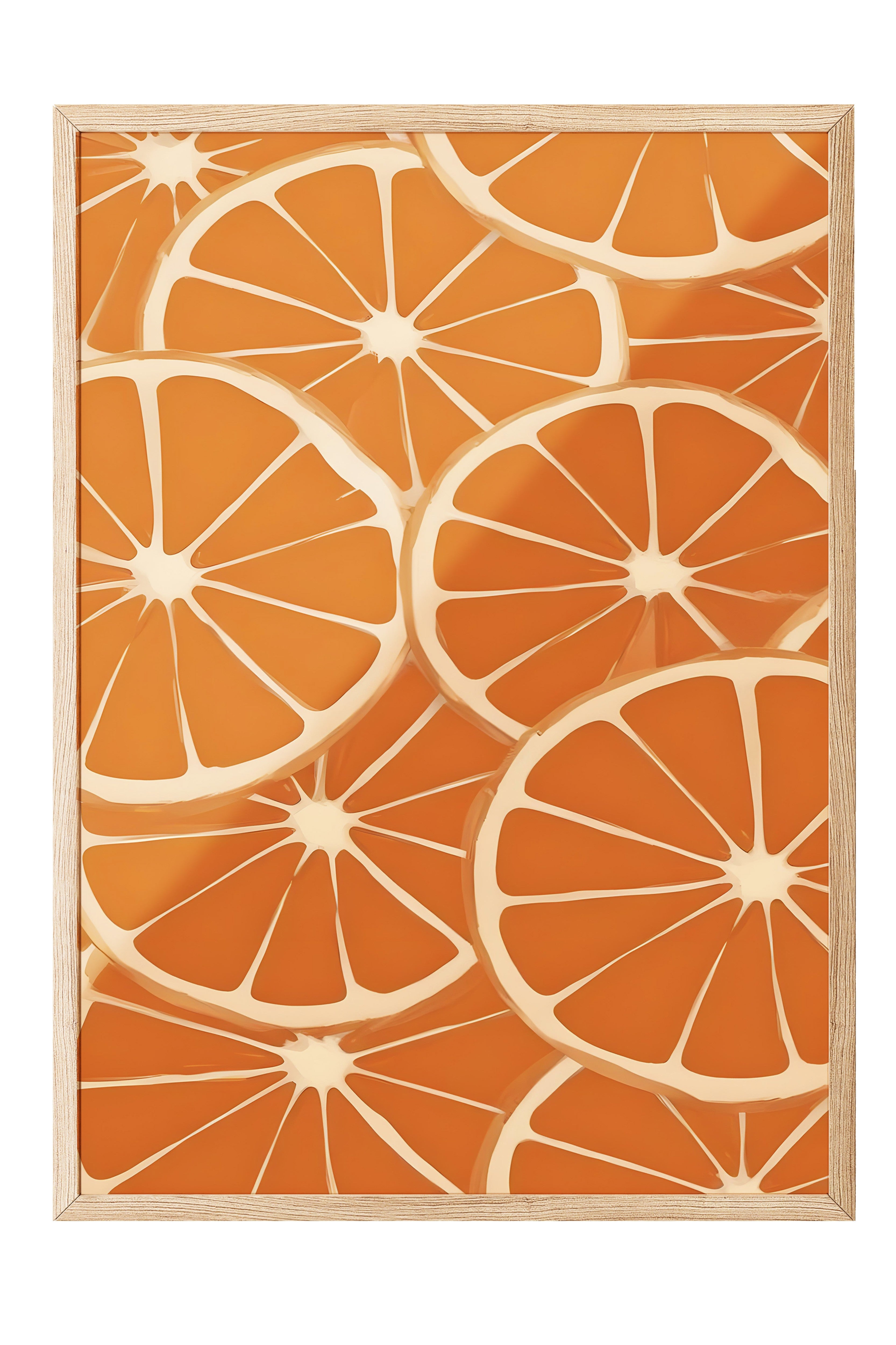 Ahşap Çerçeveli Tablo, Orange, Comfort Serisi Mutfak Ahşap Tablo, NO:109131