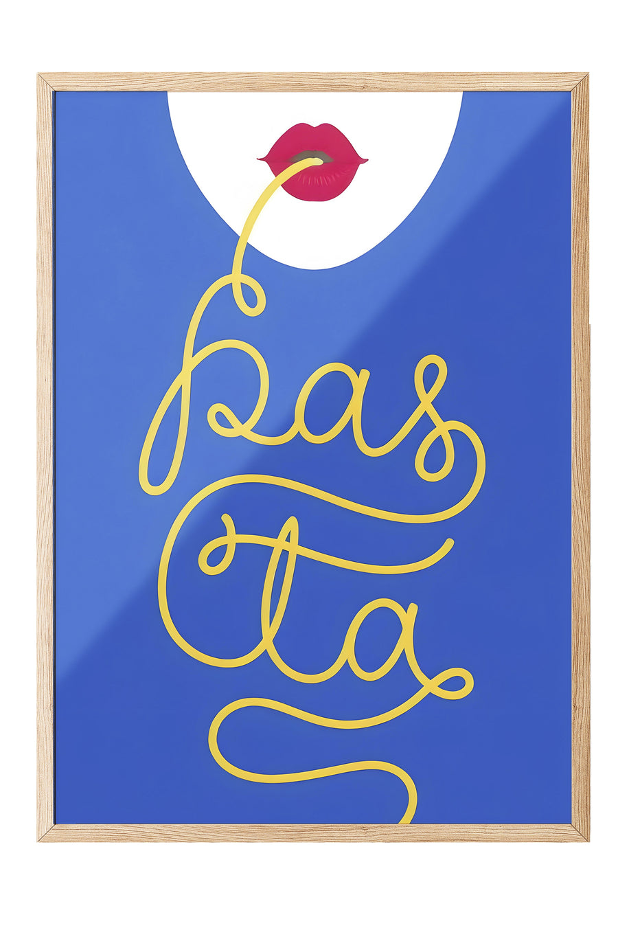 pasta Poster – Ahşap Çerçeveli Tablo