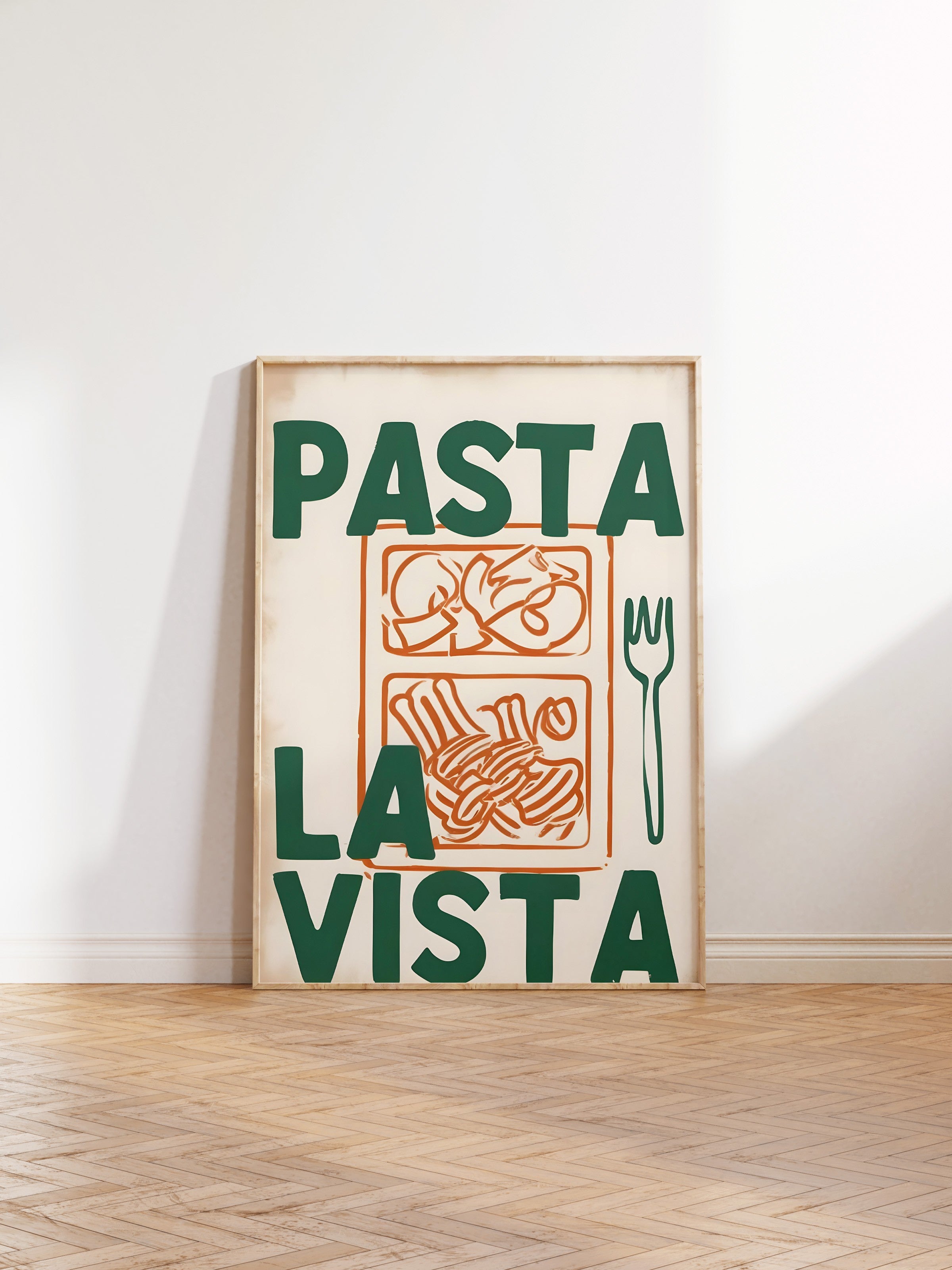 Ahşap Çerçeveli Tablo, Pasta La Vista, Comfort Serisi Mutfak Ahşap Tablo, NO:109152