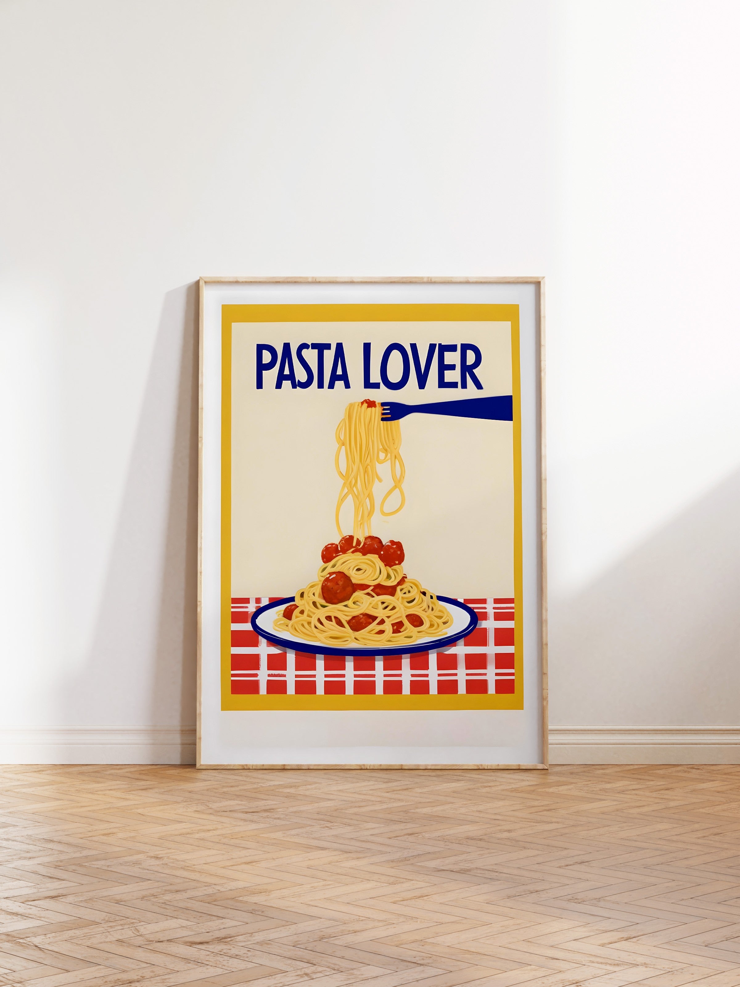 Ahşap Çerçeveli Tablo, Pasta Lover, Comfort Serisi Mutfak Ahşap Tablo, NO:109068
