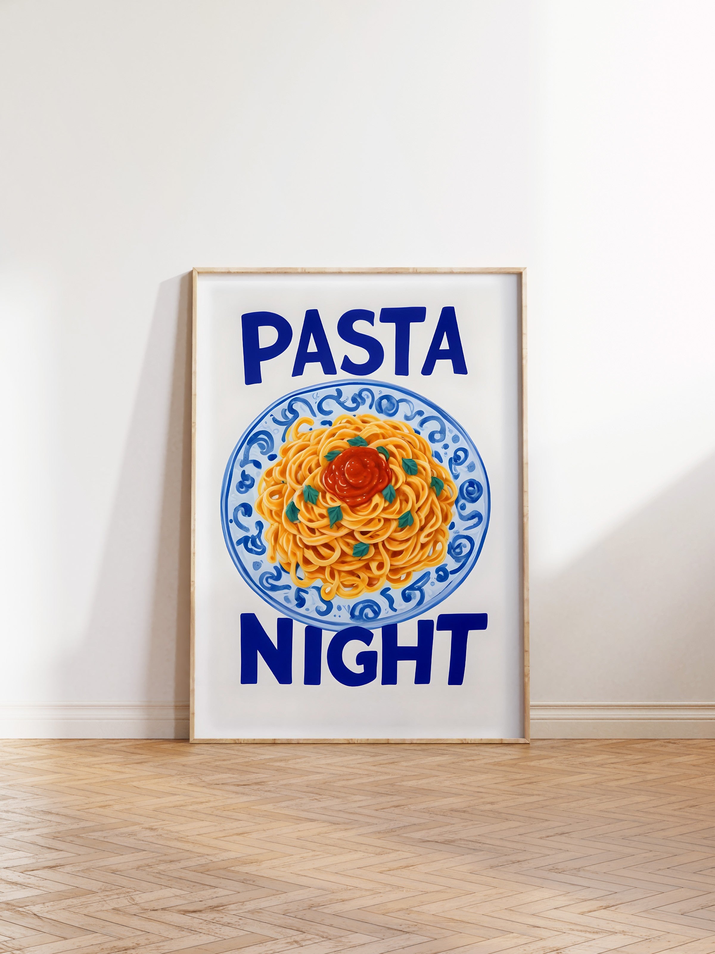 Ahşap Çerçeveli Tablo, Pasta Night, Comfort Serisi Mutfak Ahşap Tablo, NO:109082