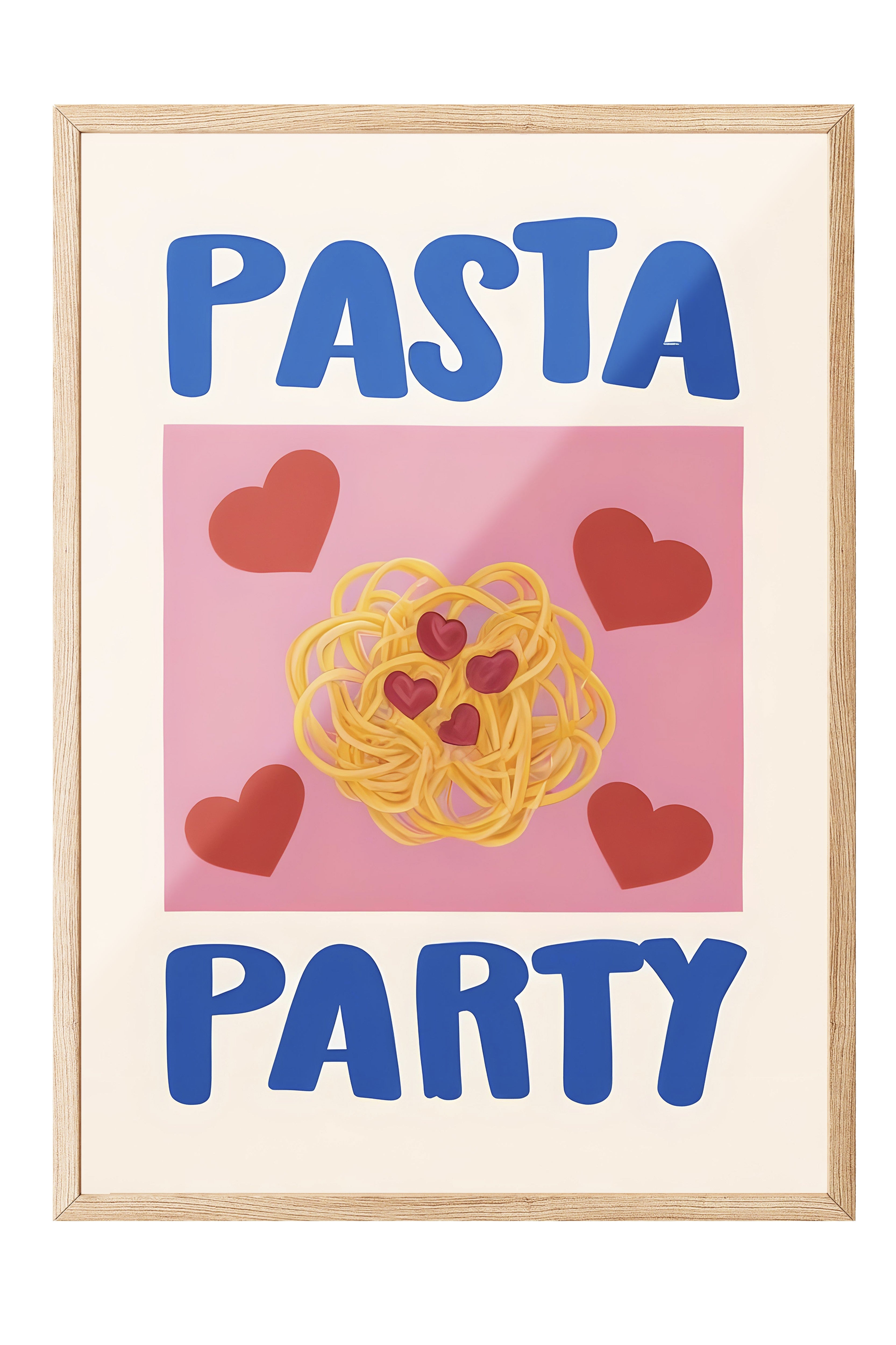 Ahşap Çerçeveli Tablo, Pasta Party, Comfort Serisi Mutfak Ahşap Tablo, NO:109124