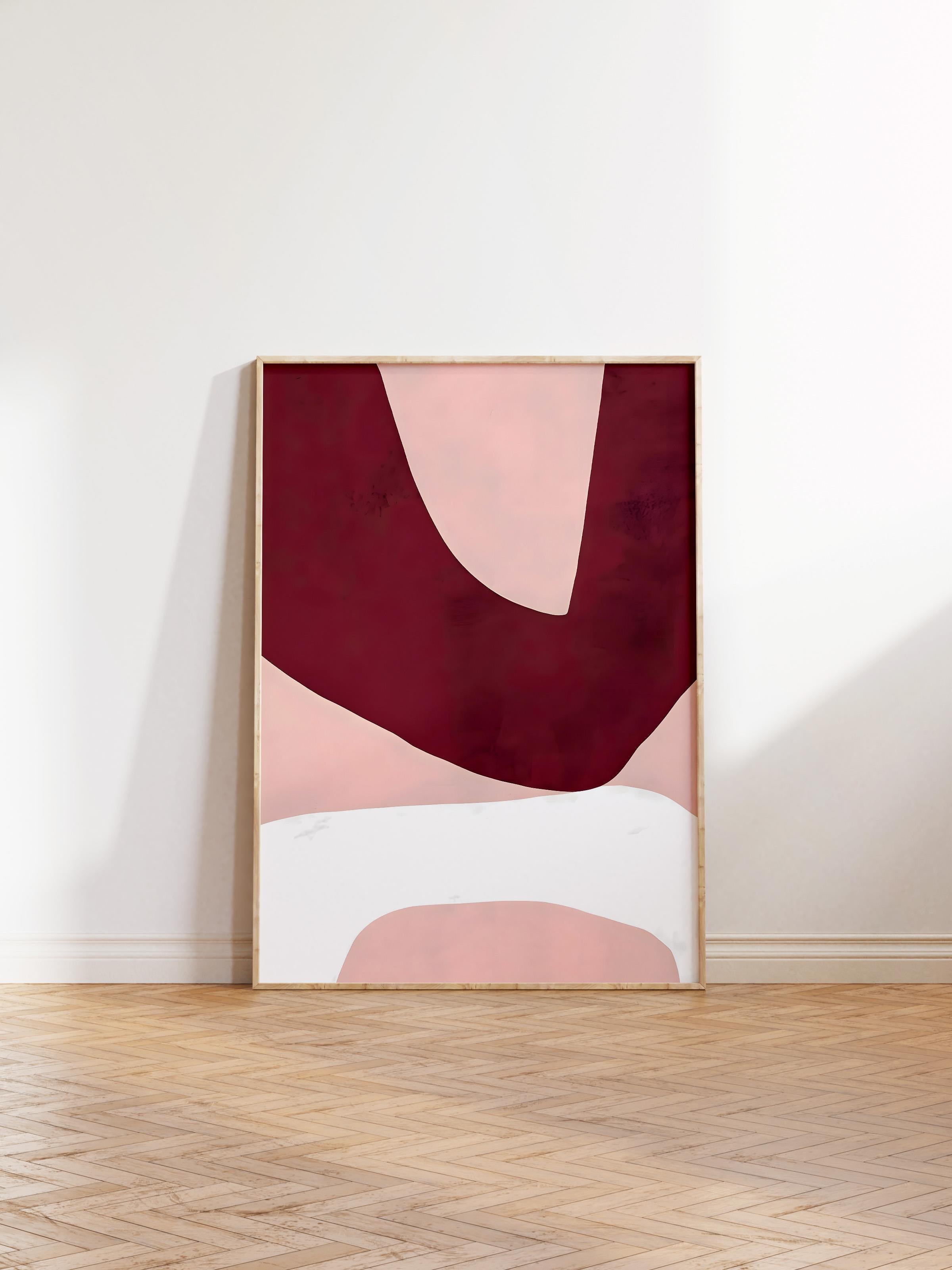 Ahşap Çerçeveli Tablo, Poster ve Çerçeve Seti, Asymmetrical Shapes No2 Comfort Serisi NO:108611