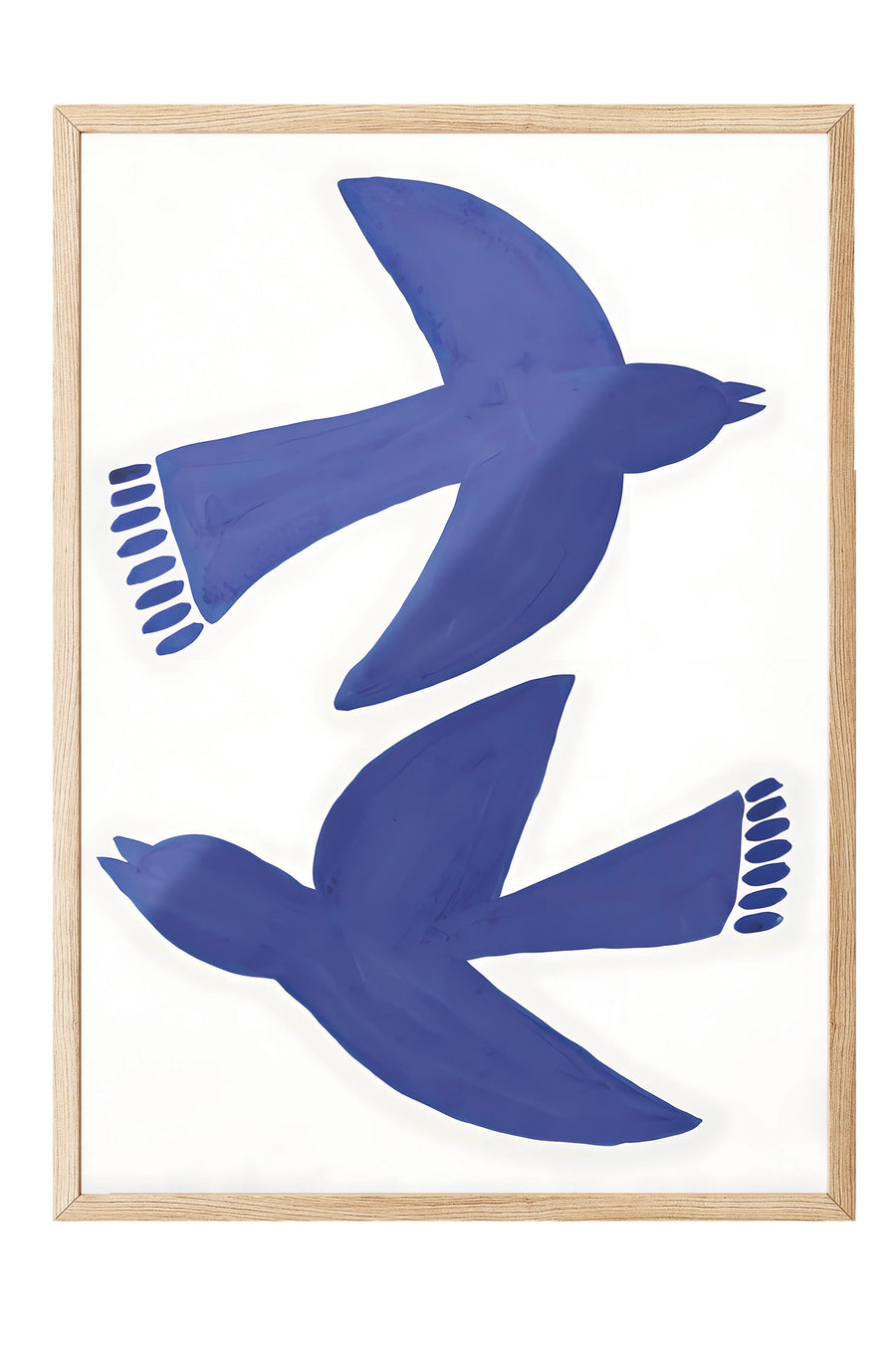 Ahşap Çerçeveli Tablo, Poster ve Çerçeve Seti, Bluebirds Fly Comfort Serisi NO:108602