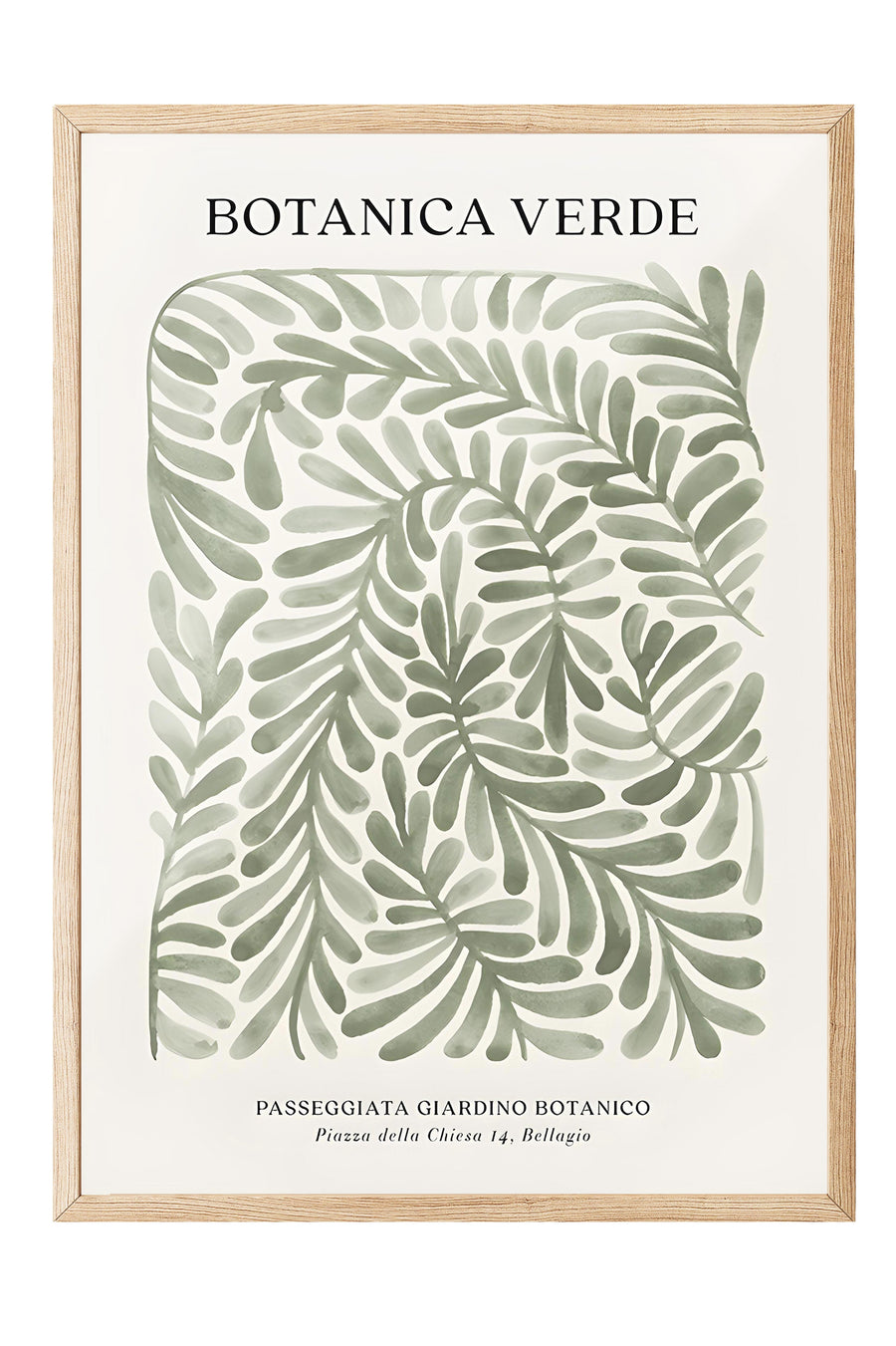 Ahşap Çerçeveli Tablo, Poster ve Çerçeve Seti, Botanica Verde Comfort Serisi NO:108594