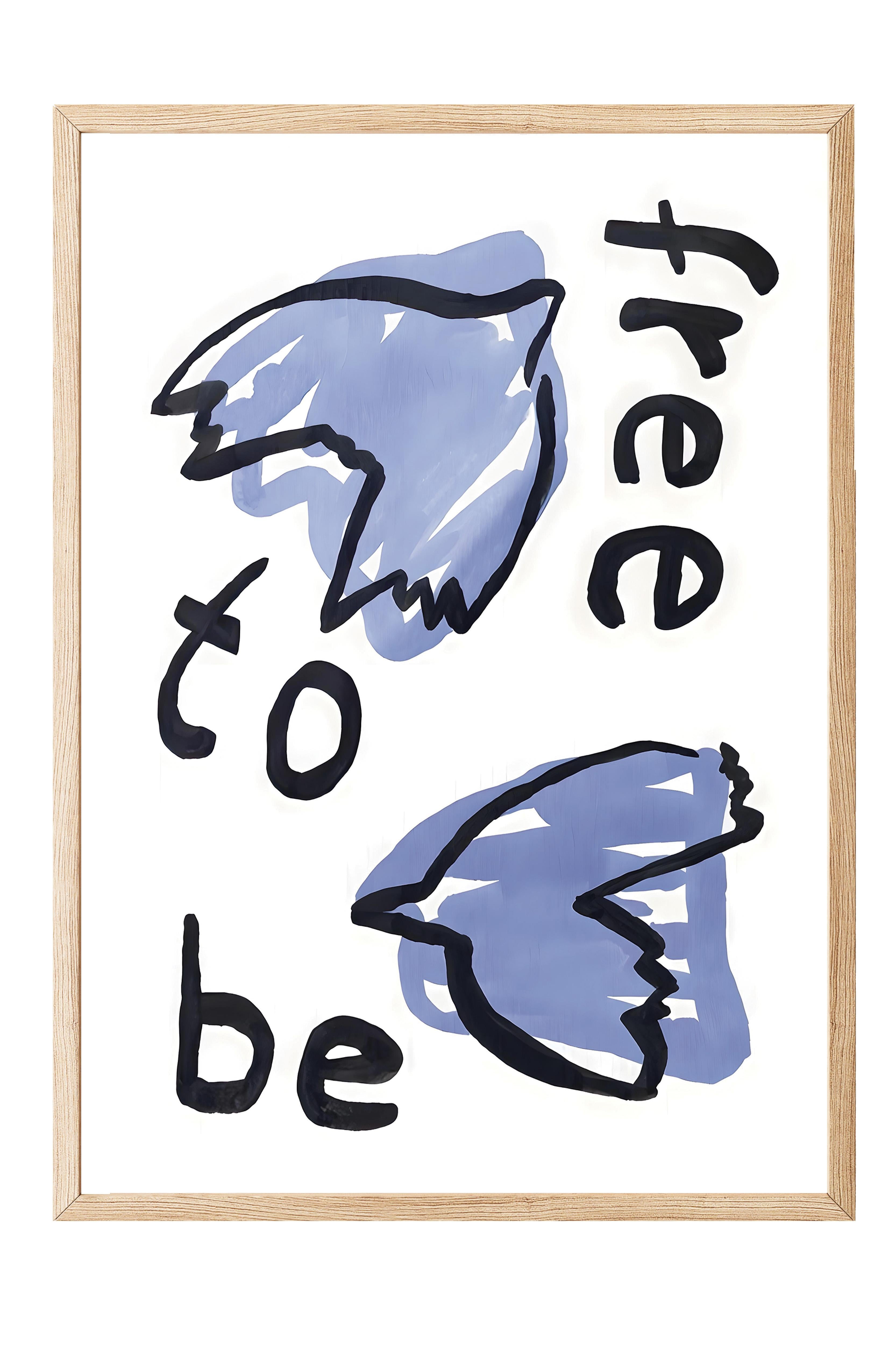 Ahşap Çerçeveli Tablo, Poster ve Çerçeve Seti, Free to Be Comfort Serisi NO:108607