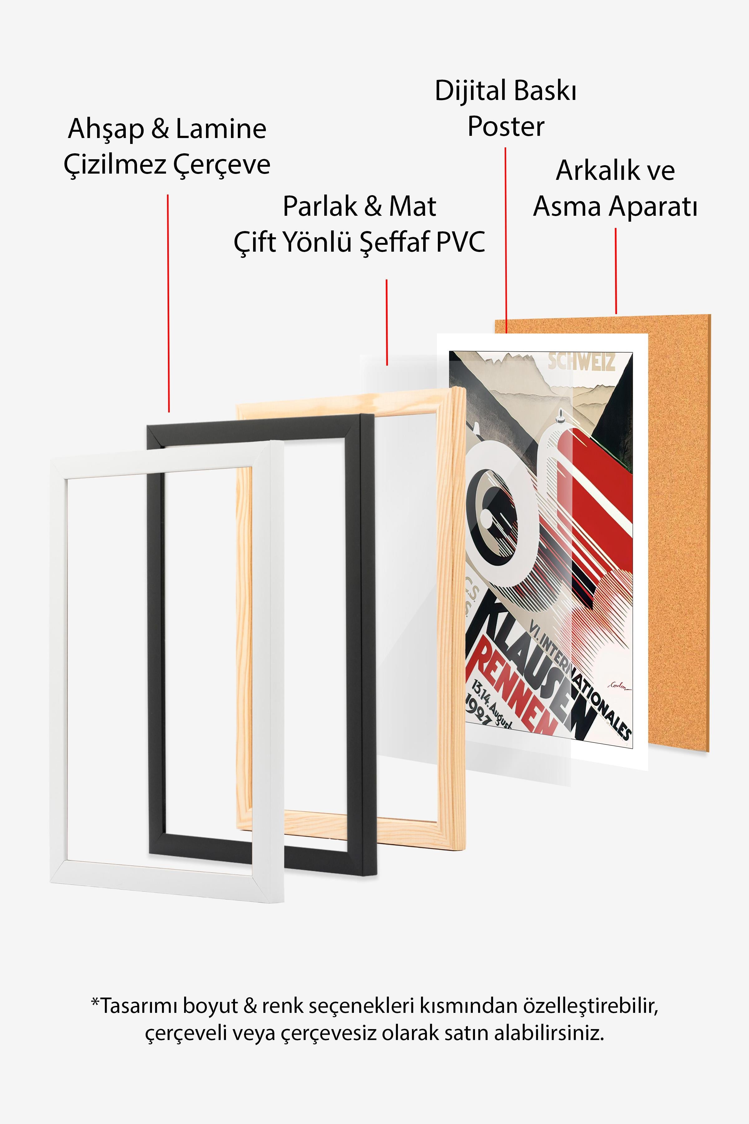 Ahşap Çerçeveli Tablo, Yılbaşı Poster, Yılbaşı Dekoru,It's Kissmas Time Comfort Serisi NO:108678