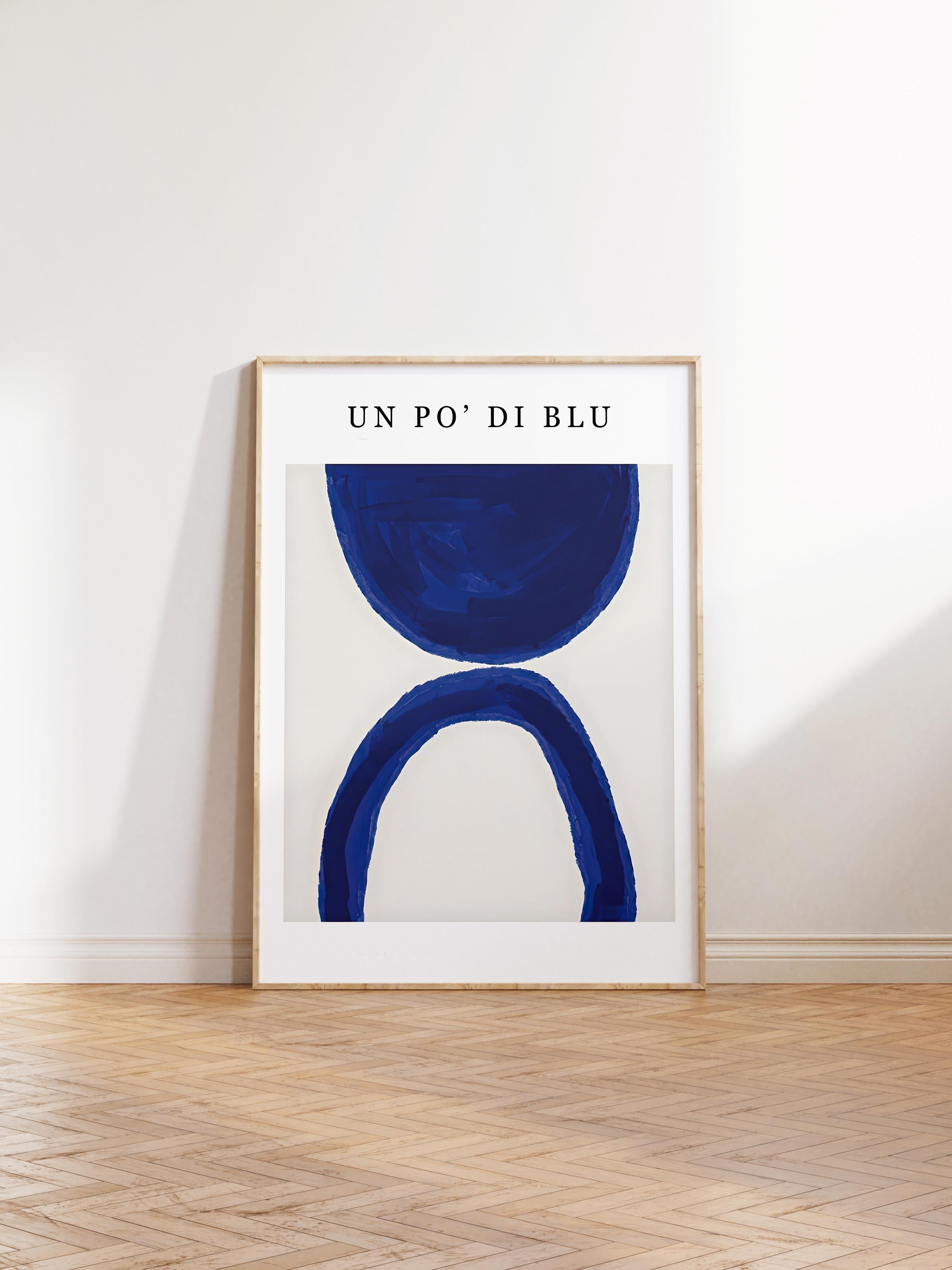 Ahşap Çerçeveli Tablo, Poster ve Çerçeve Seti, Un Po' Di Blu Comfort Serisi NO:108603