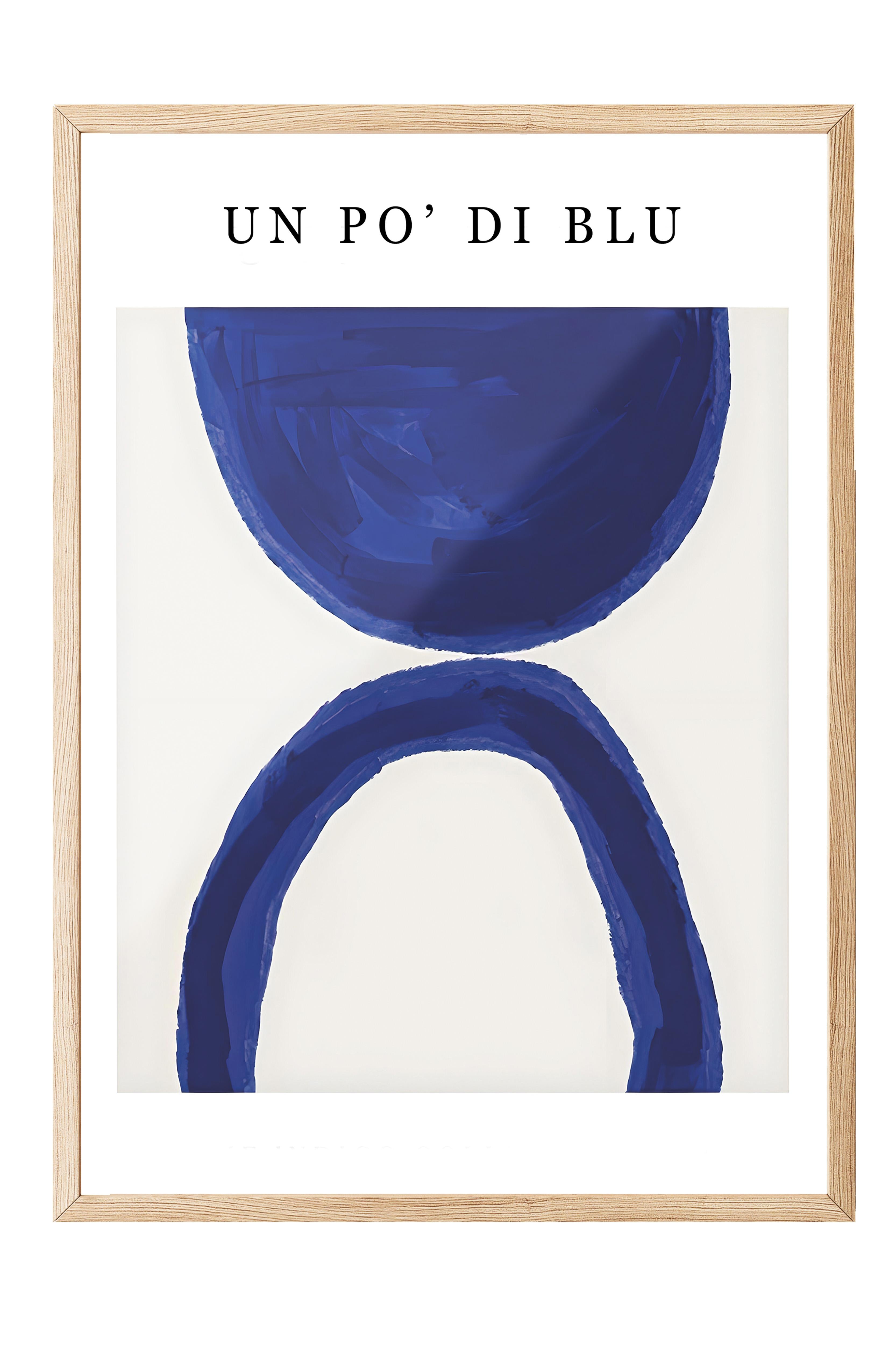 Ahşap Çerçeveli Tablo, Poster ve Çerçeve Seti, Un Po' Di Blu Comfort Serisi NO:108603