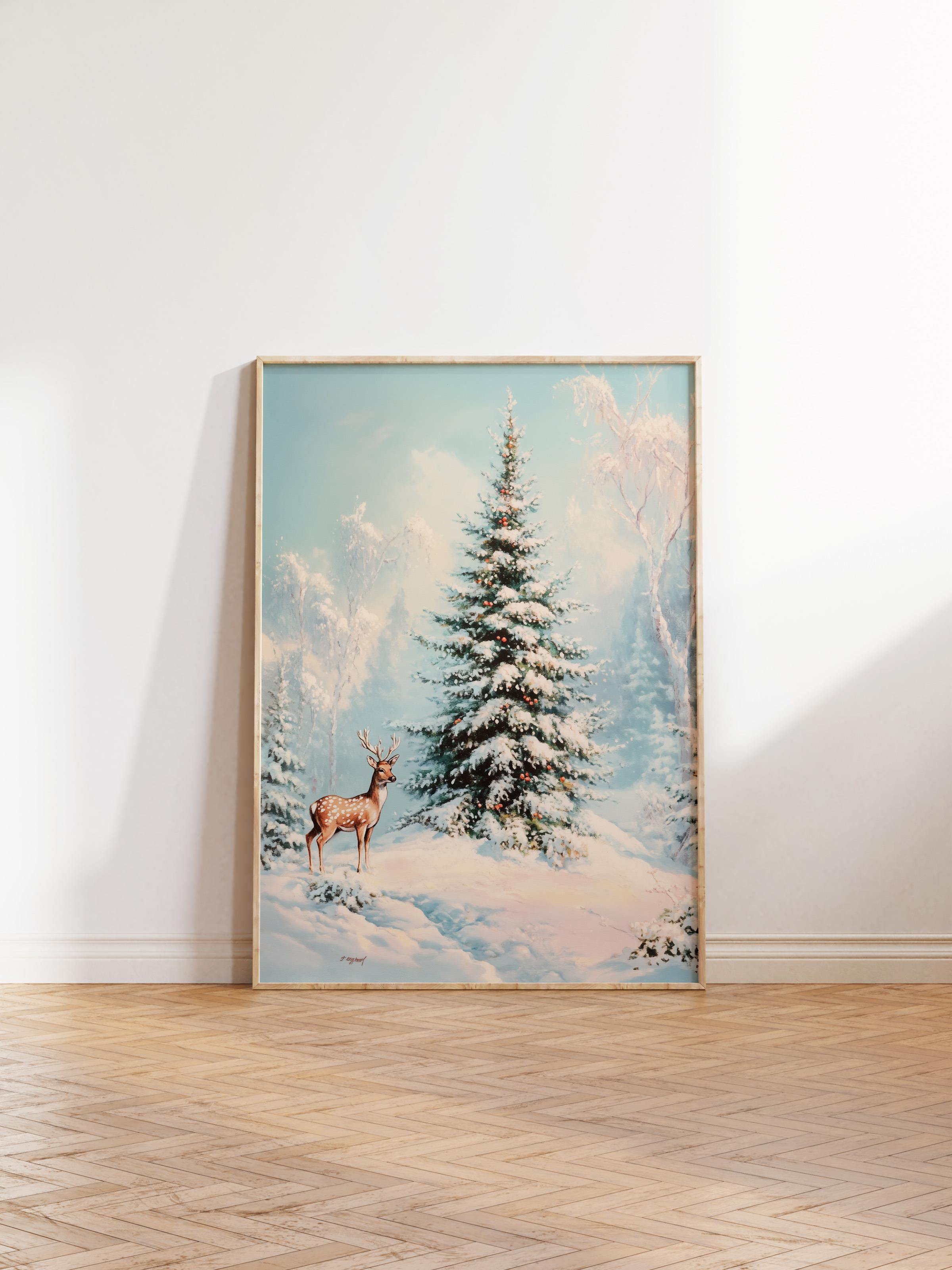 Ahşap Çerçeveli Tablo, Poster ve Çerçeve Seti, Yılbaşı Comfort Serisi NO:108747