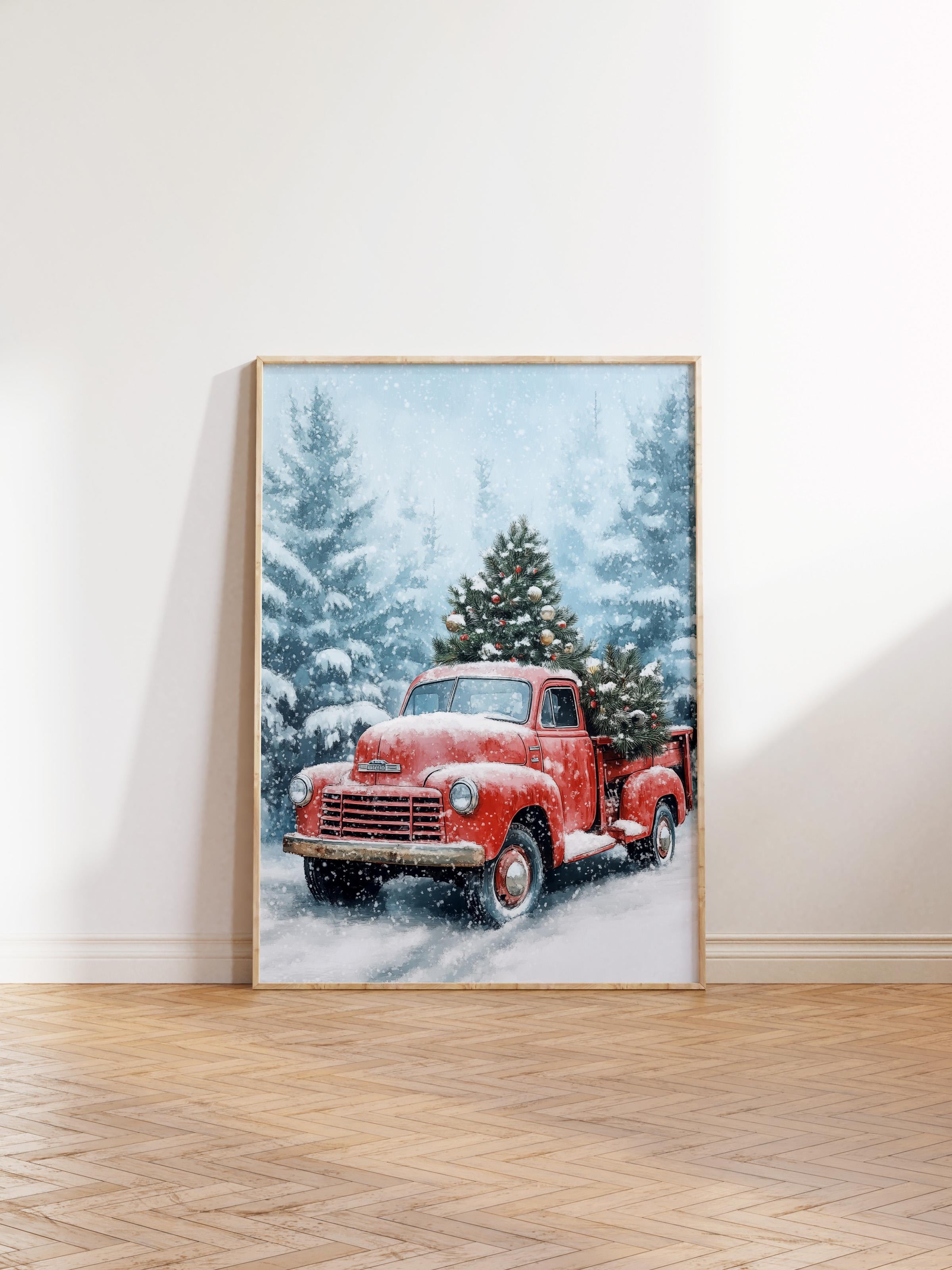 Ahşap Çerçeveli Tablo, Poster ve Çerçeve Seti, Yılbaşı Comfort Serisi NO:108759