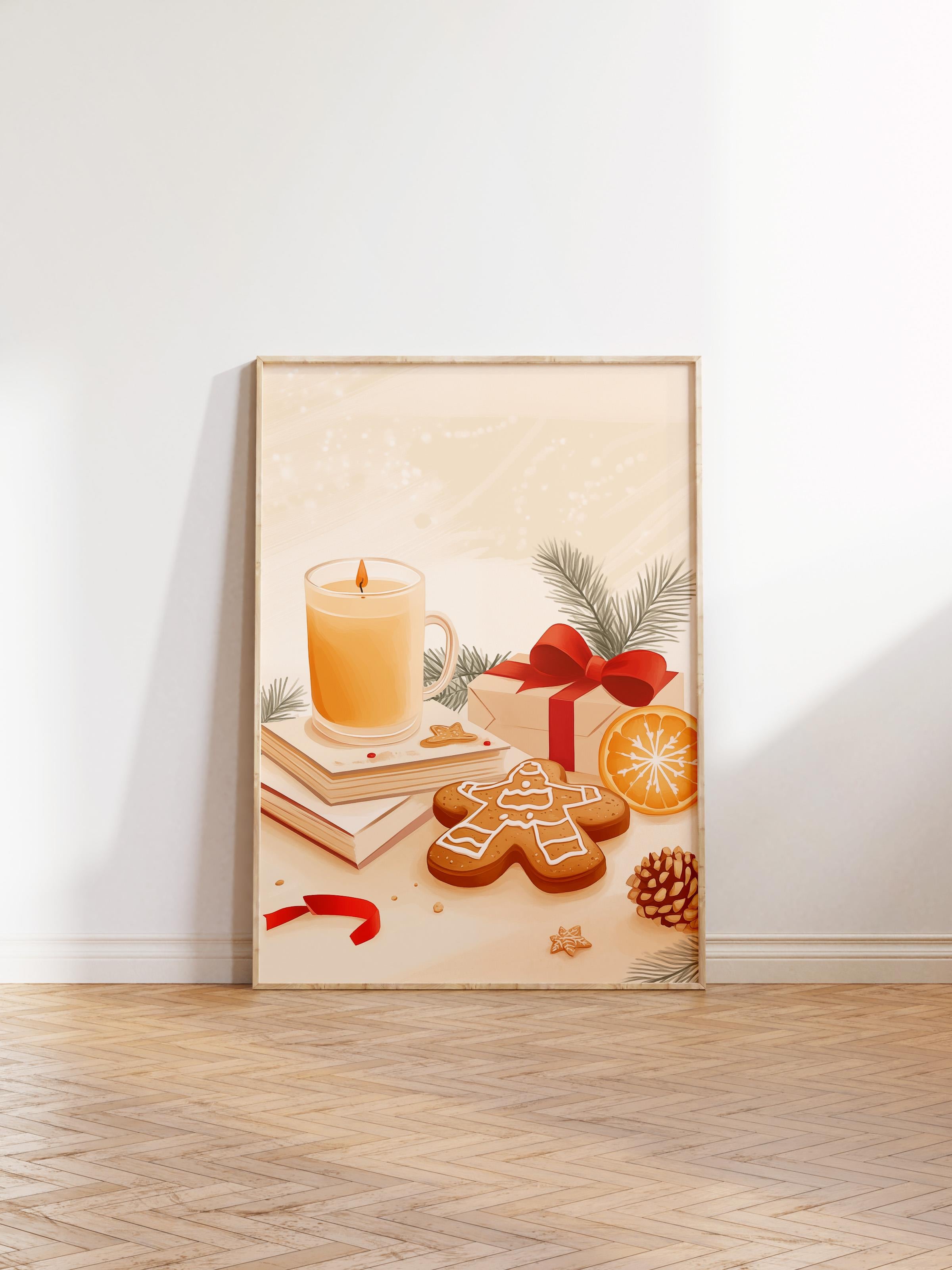 Ahşap Çerçeveli Tablo, Poster ve Çerçeve Seti, Yılbaşı Comfort Serisi NO:108779