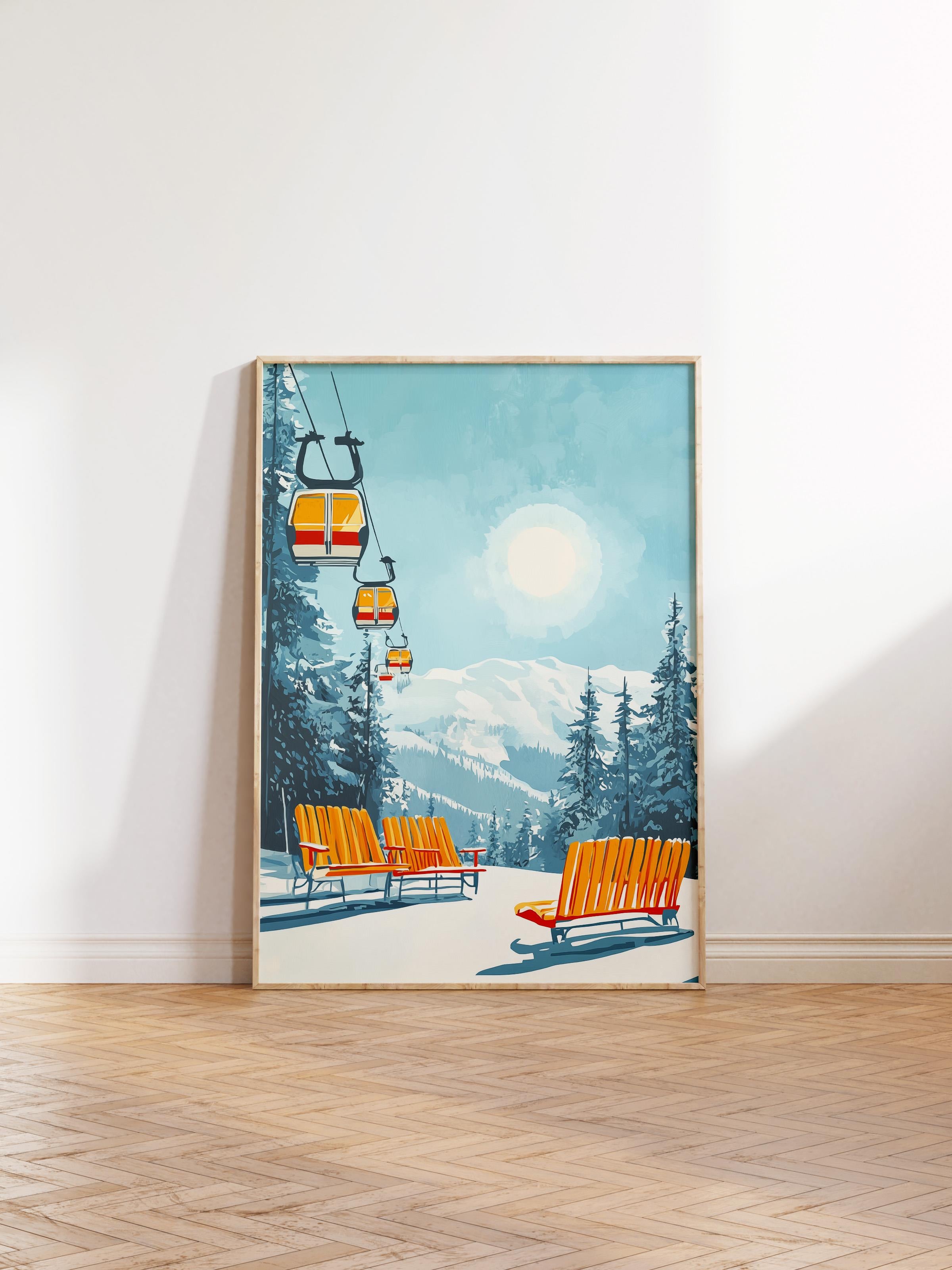 Ahşap Çerçeveli Tablo, Poster ve Çerçeve Seti, Yılbaşı Comfort Serisi NO:108780