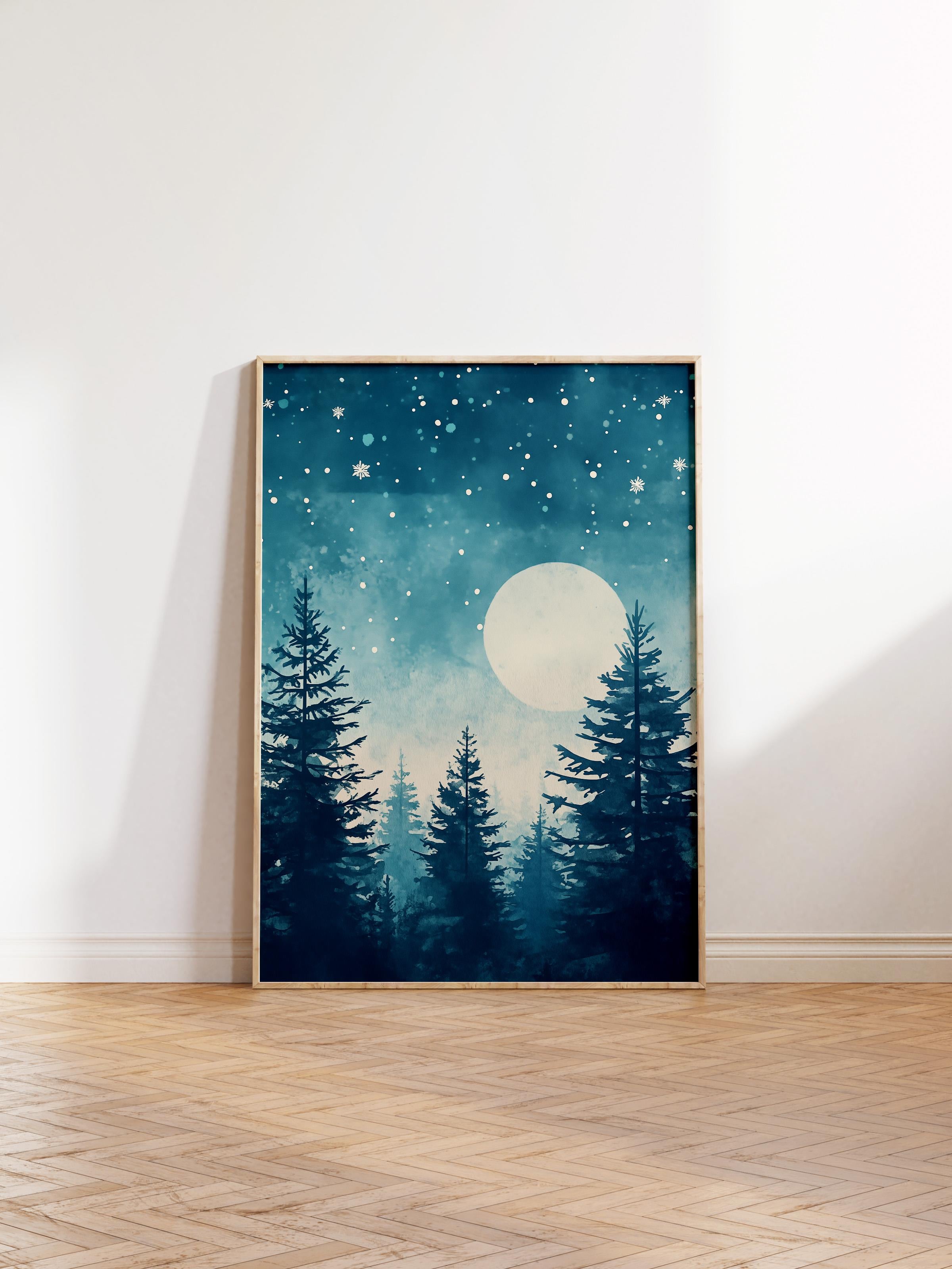 Ahşap Çerçeveli Tablo, Poster ve Çerçeve Seti, Yılbaşı Comfort Serisi NO:108791