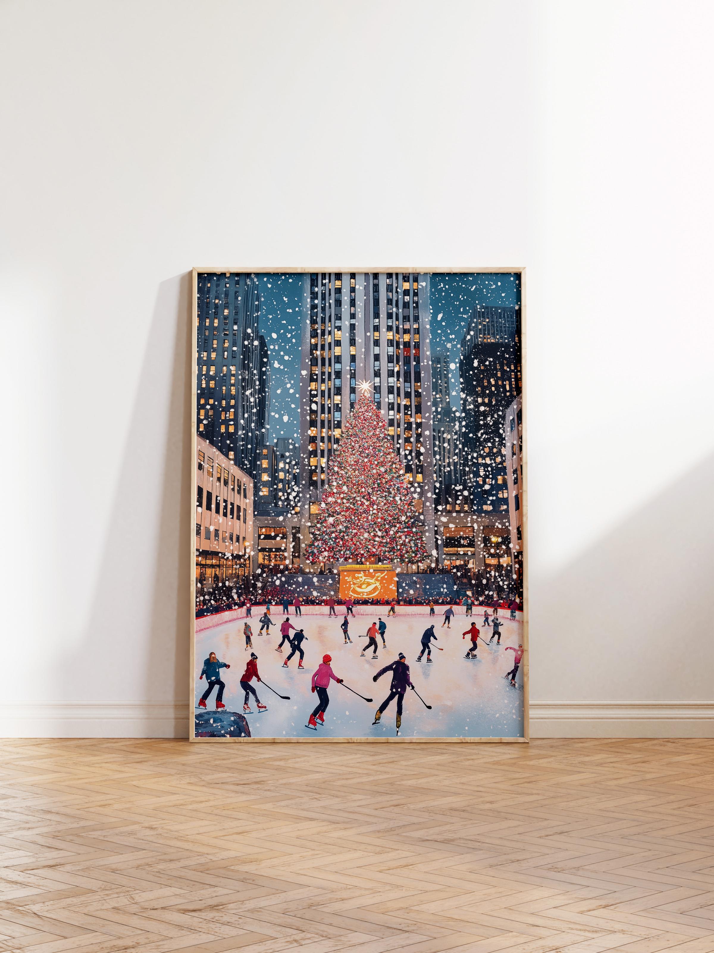 Ahşap Çerçeveli Tablo, Poster ve Çerçeve Seti, Yılbaşı Comfort Serisi NO:108794