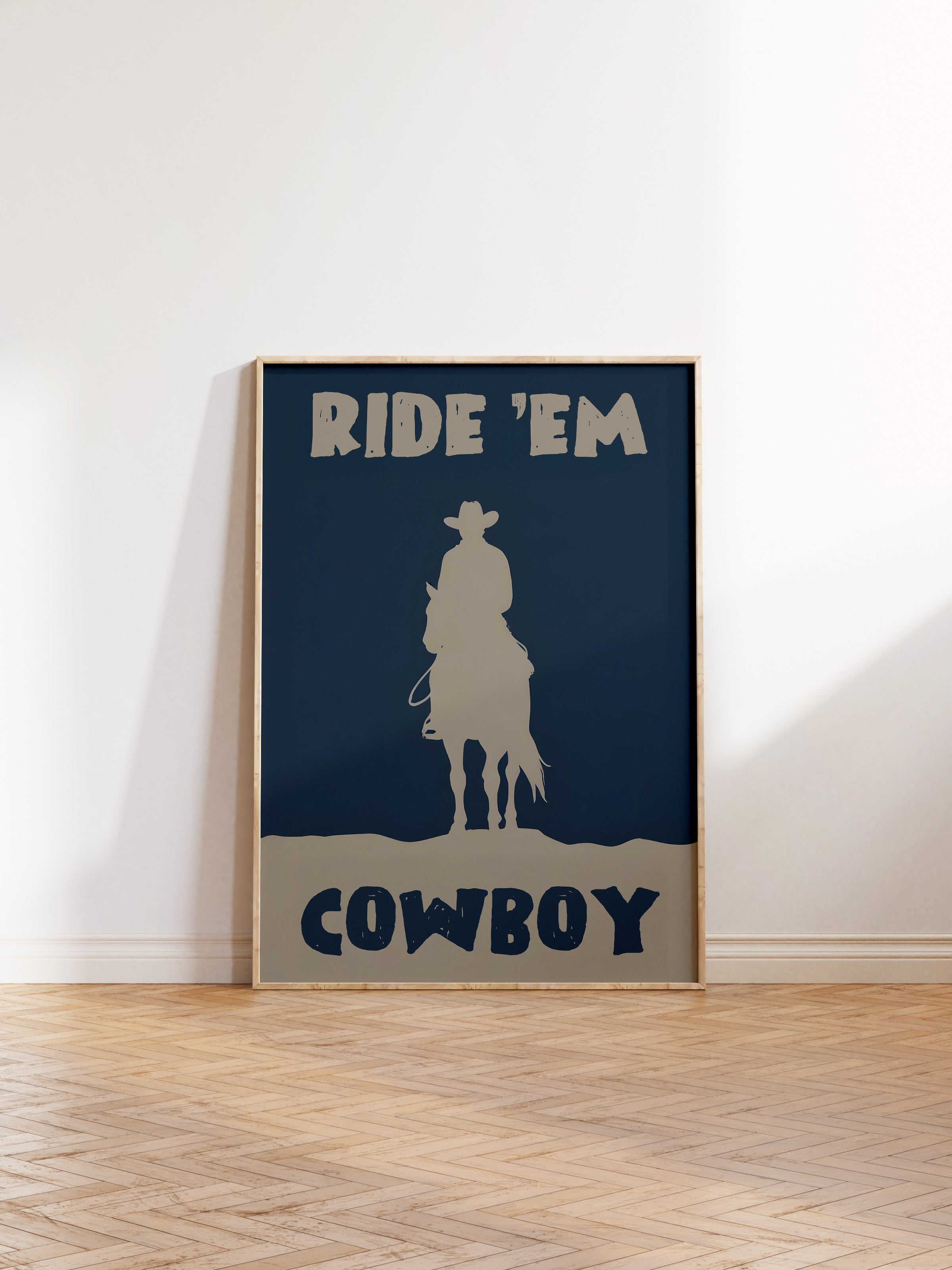 Ahşap Çerçeveli Tablo, Ride Em' Cowboy, Comfort Serisi Poster ve Ahşap Tablo, NO:108933