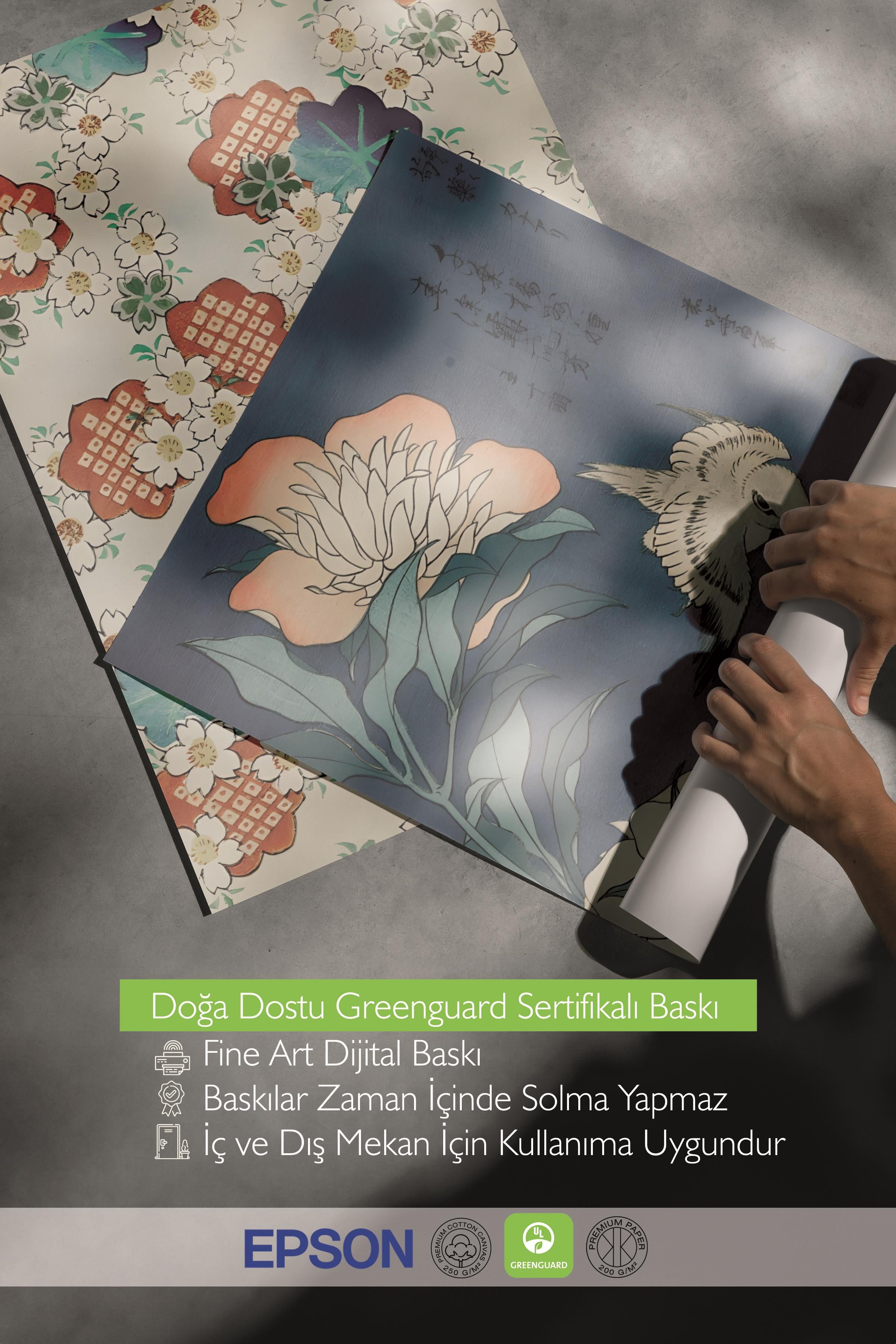 Ahşap Çerçeveli Tablo Seti, Hokusai Duvar Tablosu, 3 Adet Poster Seti, No:300762