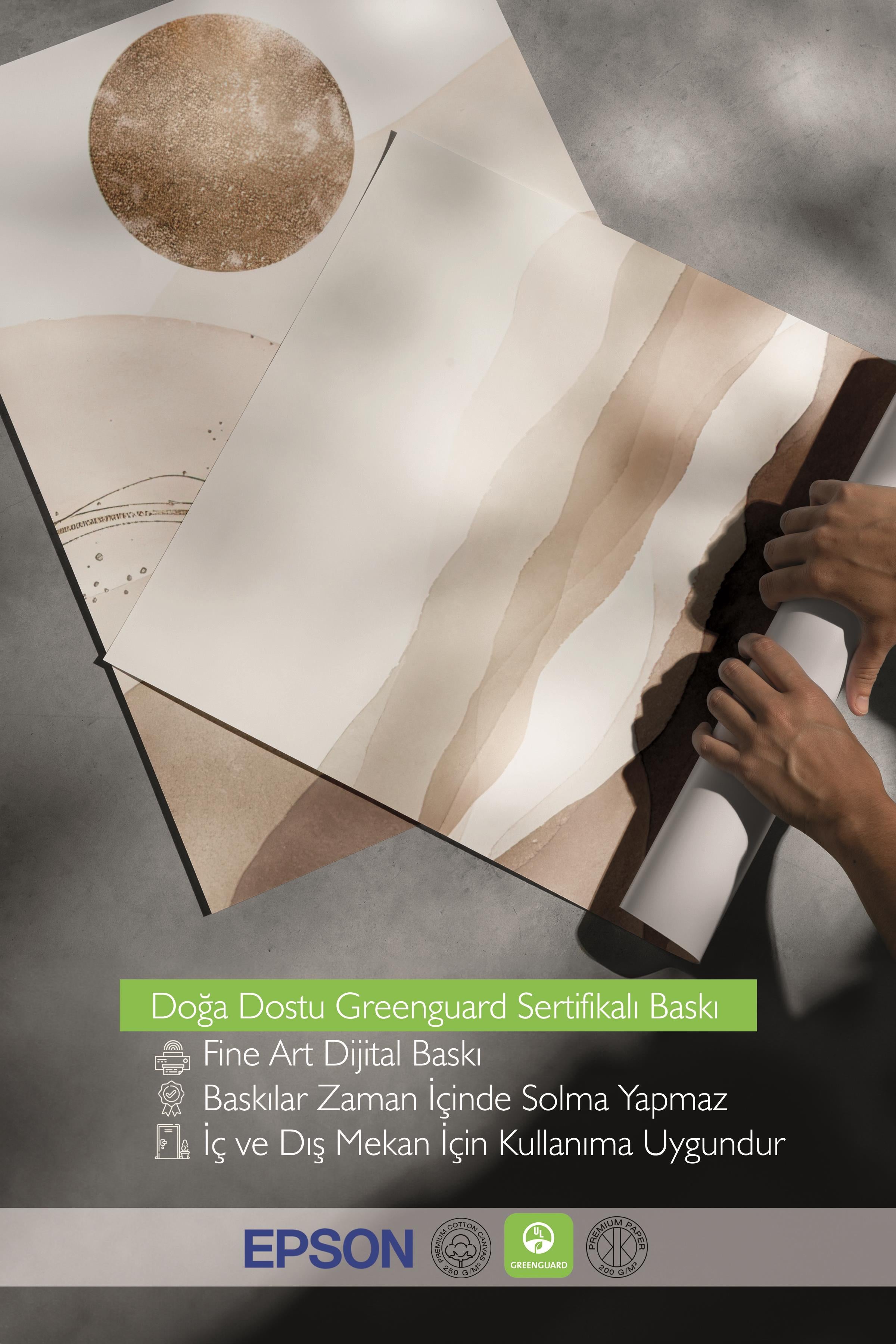 Ahşap Çerçeveli Tablo Seti, Kahverengi Soft Duvar Tablosu, 3 Adet Poster Seti, No:300763
