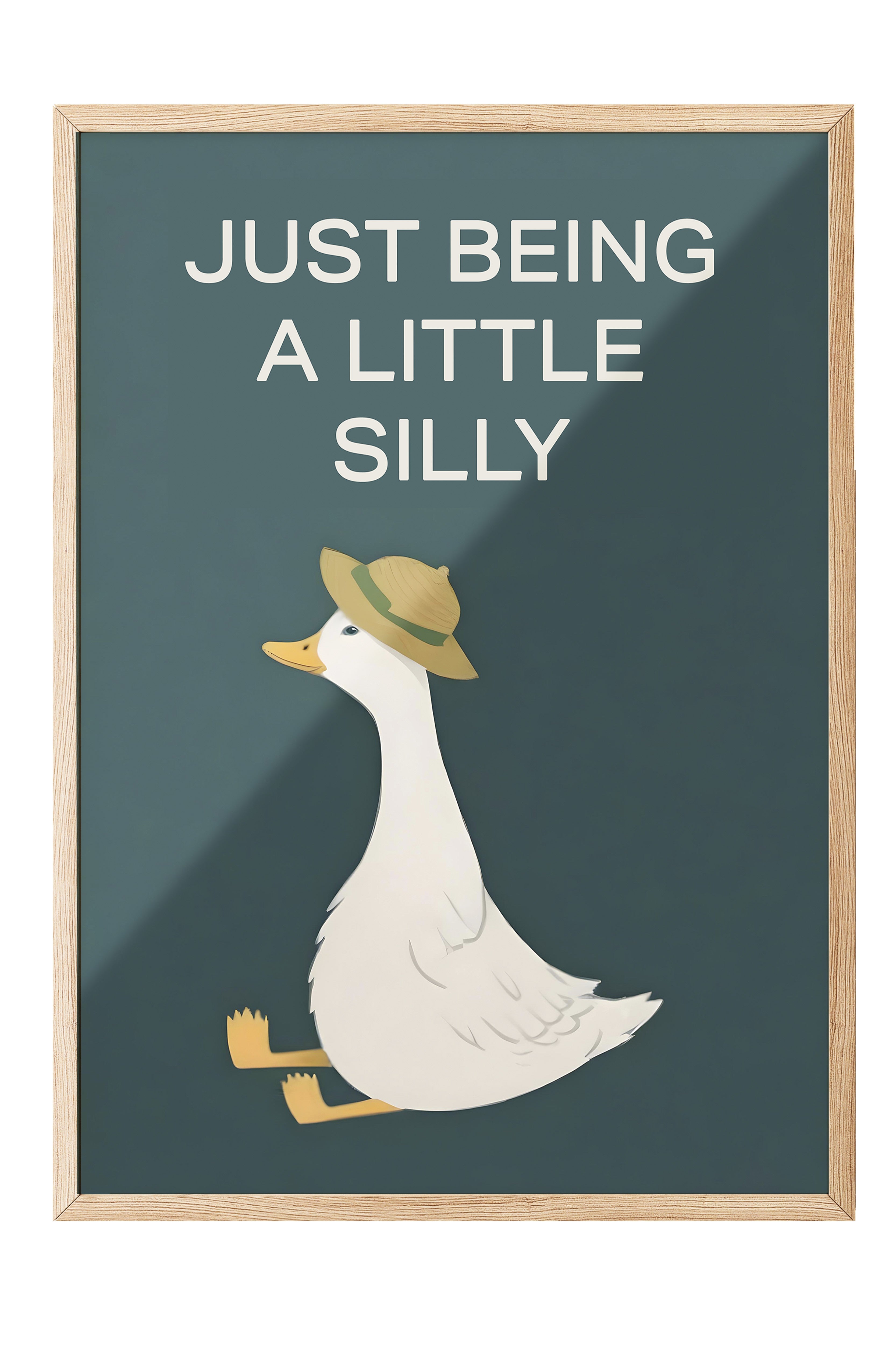 Ahşap Çerçeveli Tablo, Silly Goose , Comfort Serisi Poster ve Ahşap Tablo, NO:108948