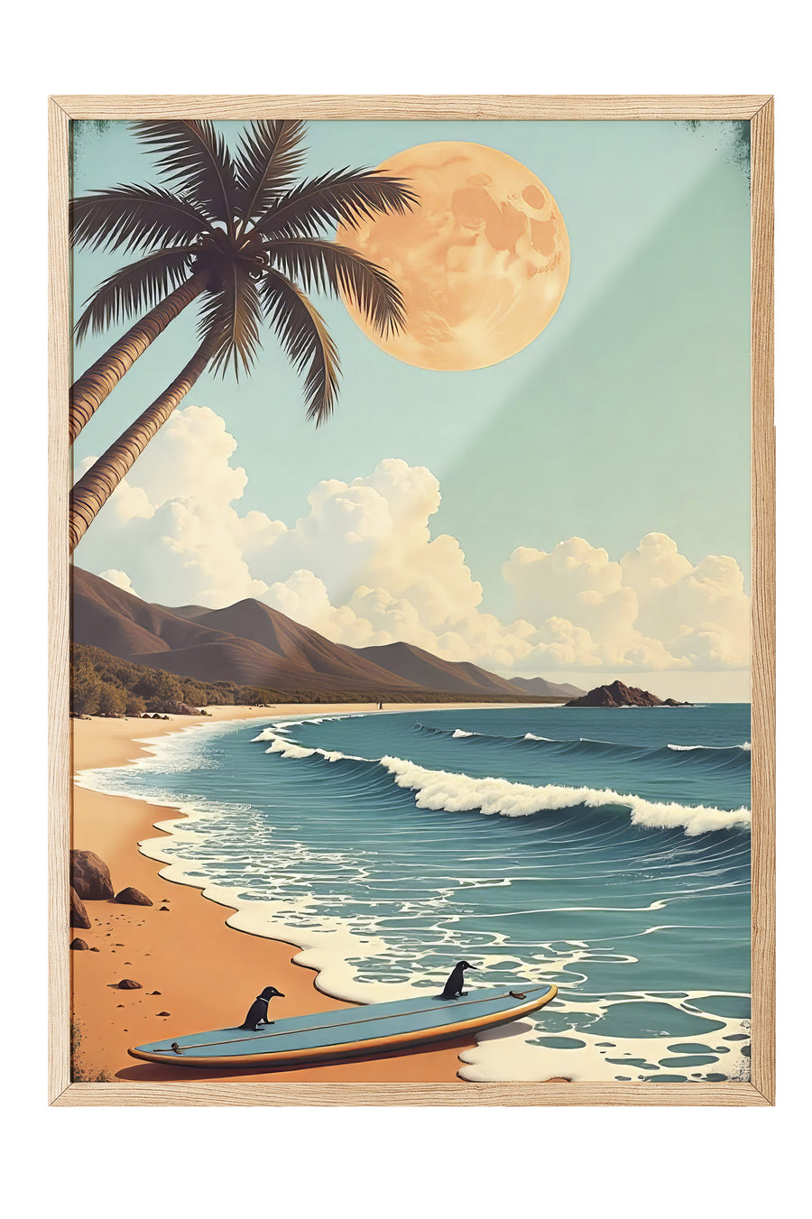 Yaz Manzarası Poster Poster – Ahşap Çerçeveli Tablo