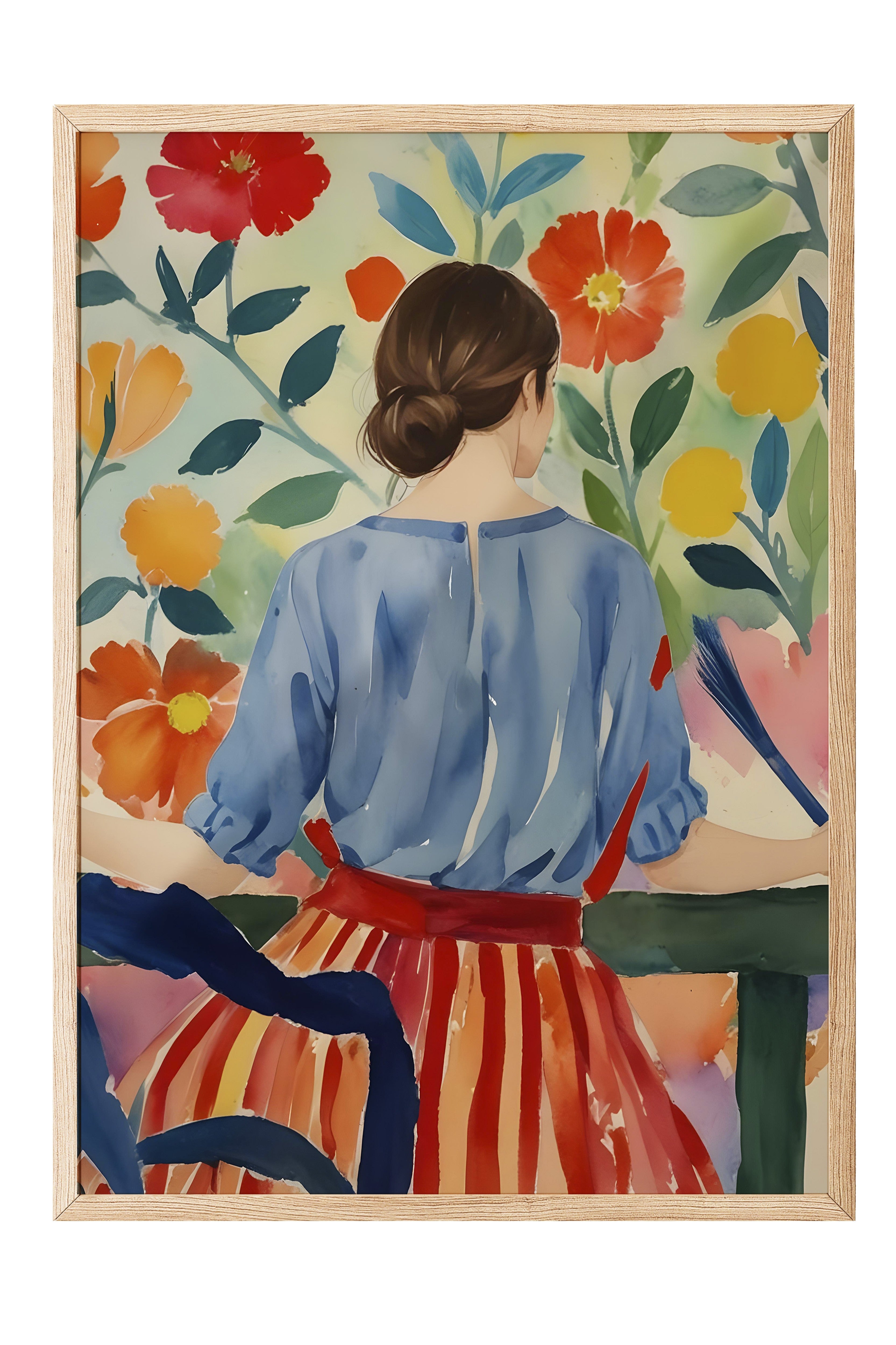 Ahşap Çerçeveli Tablo, Trendy Woman, Comfort Serisi Poster ve  Ahşap Tablo, NO:108961