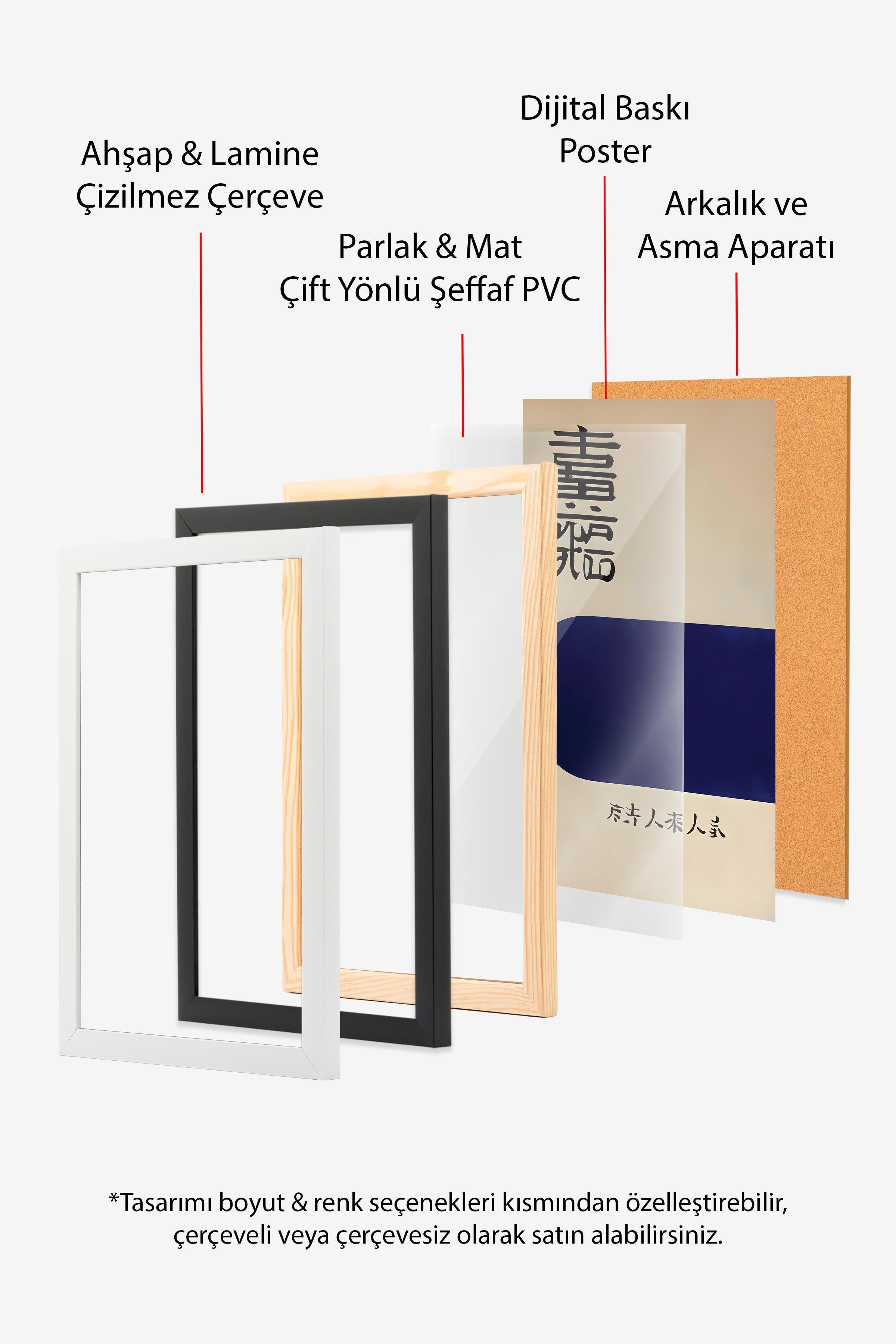 Ahşap Çerçeveli Tablo, Vintage Japanese, Comfort Serisi Poster ve Ahşap Tablo, NO:108920