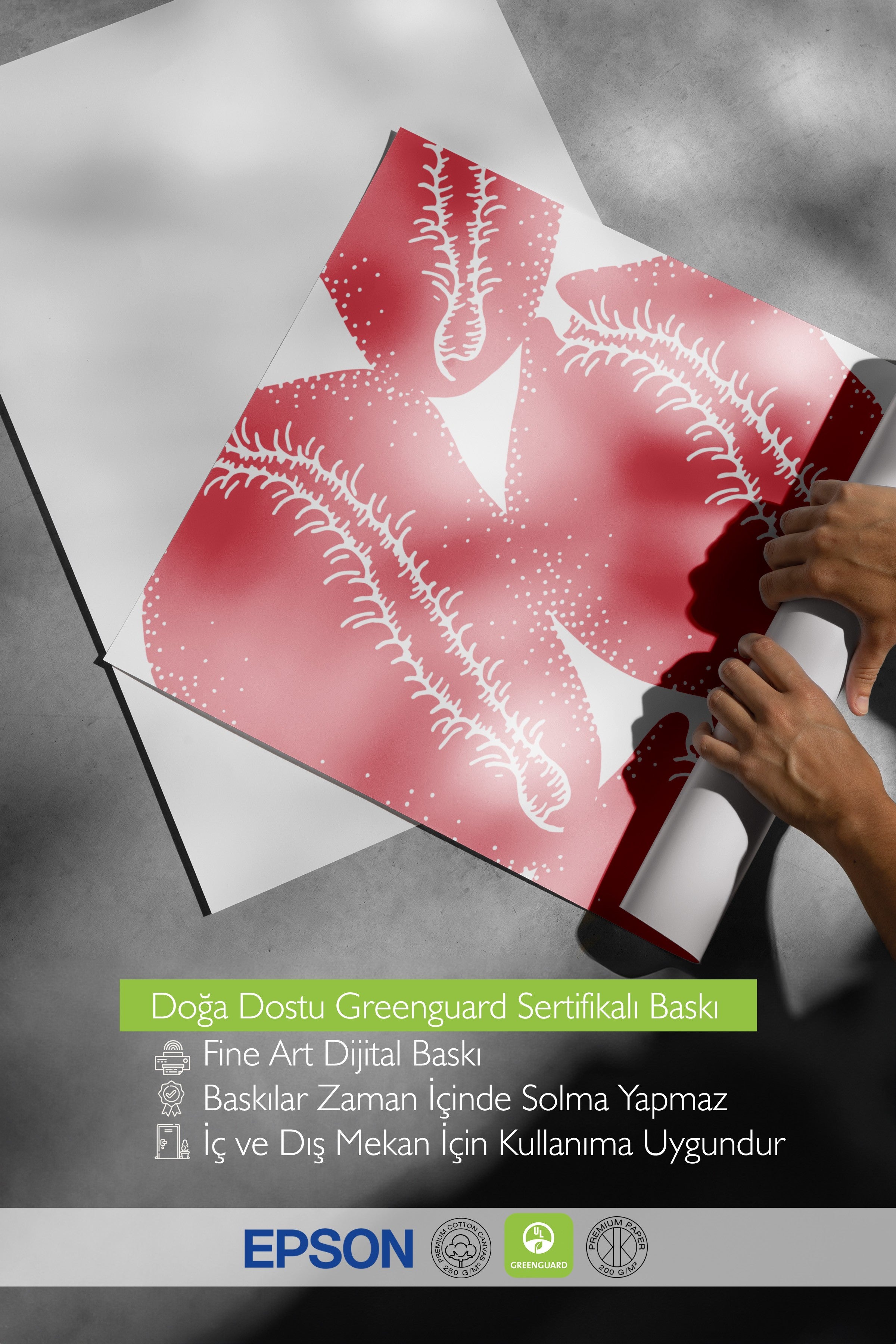 Ahşap Çerçeveli Tablo, Yapraklar, illüstrasyon, Pembe, Beyaz Renk Poster, 2025 Yaz Seçkisi, NO:109847