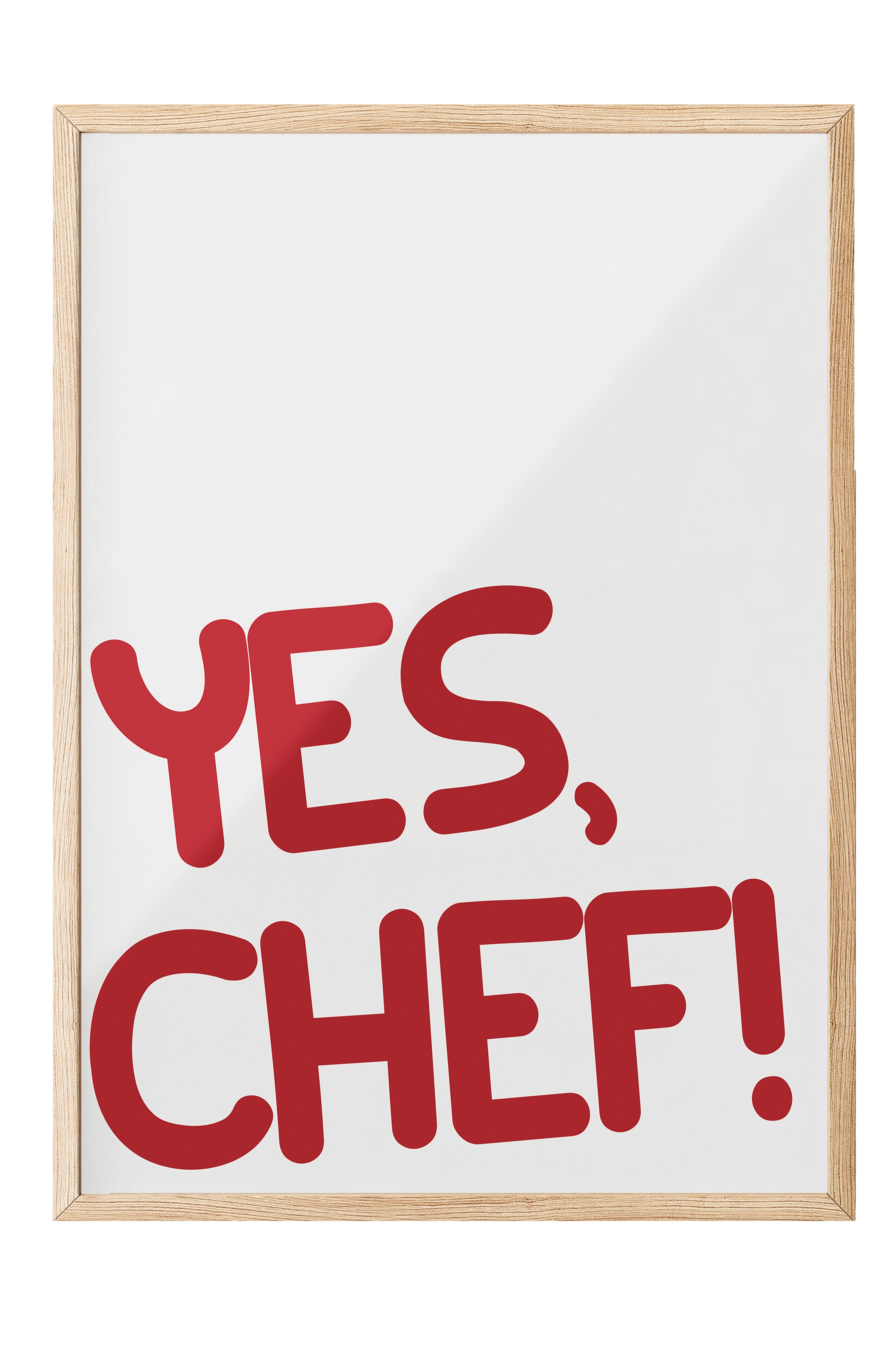 Ahşap Çerçeveli Tablo, Yes Chef!, Comfort Serisi Mutfak Ahşap Tablo, NO:109053